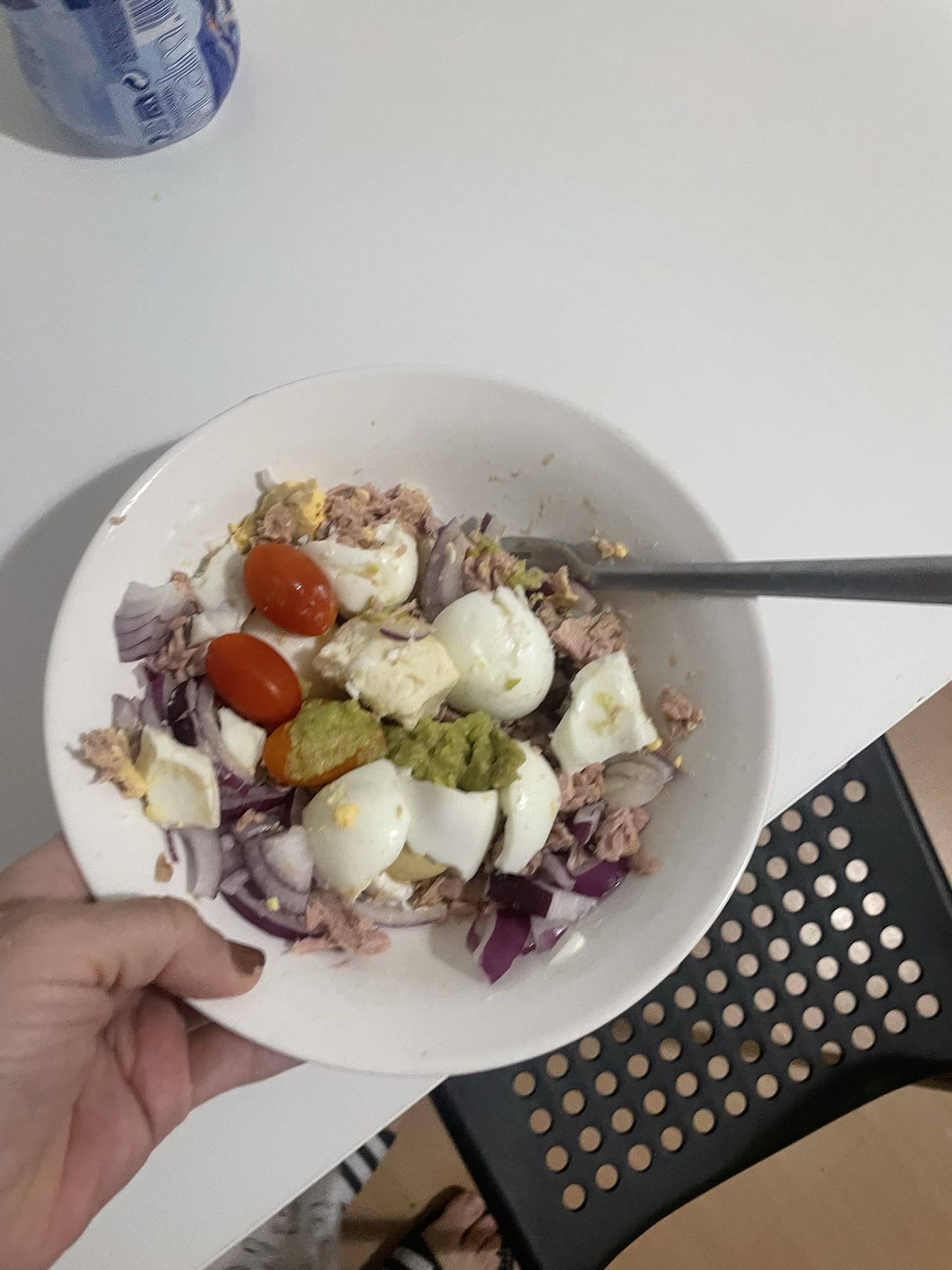 Ensalada de atún y huevo