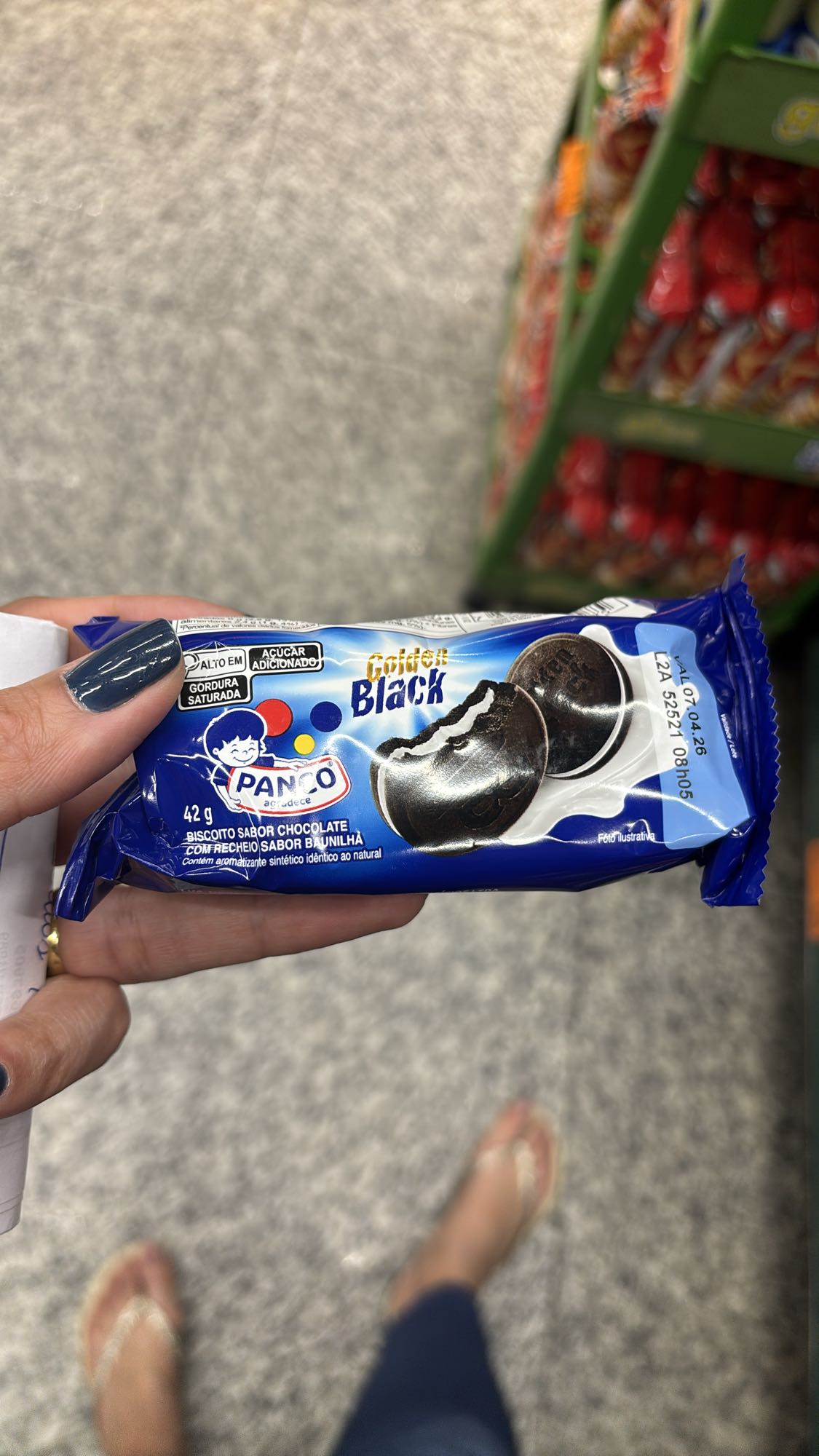 Biscoito recheado chocolate