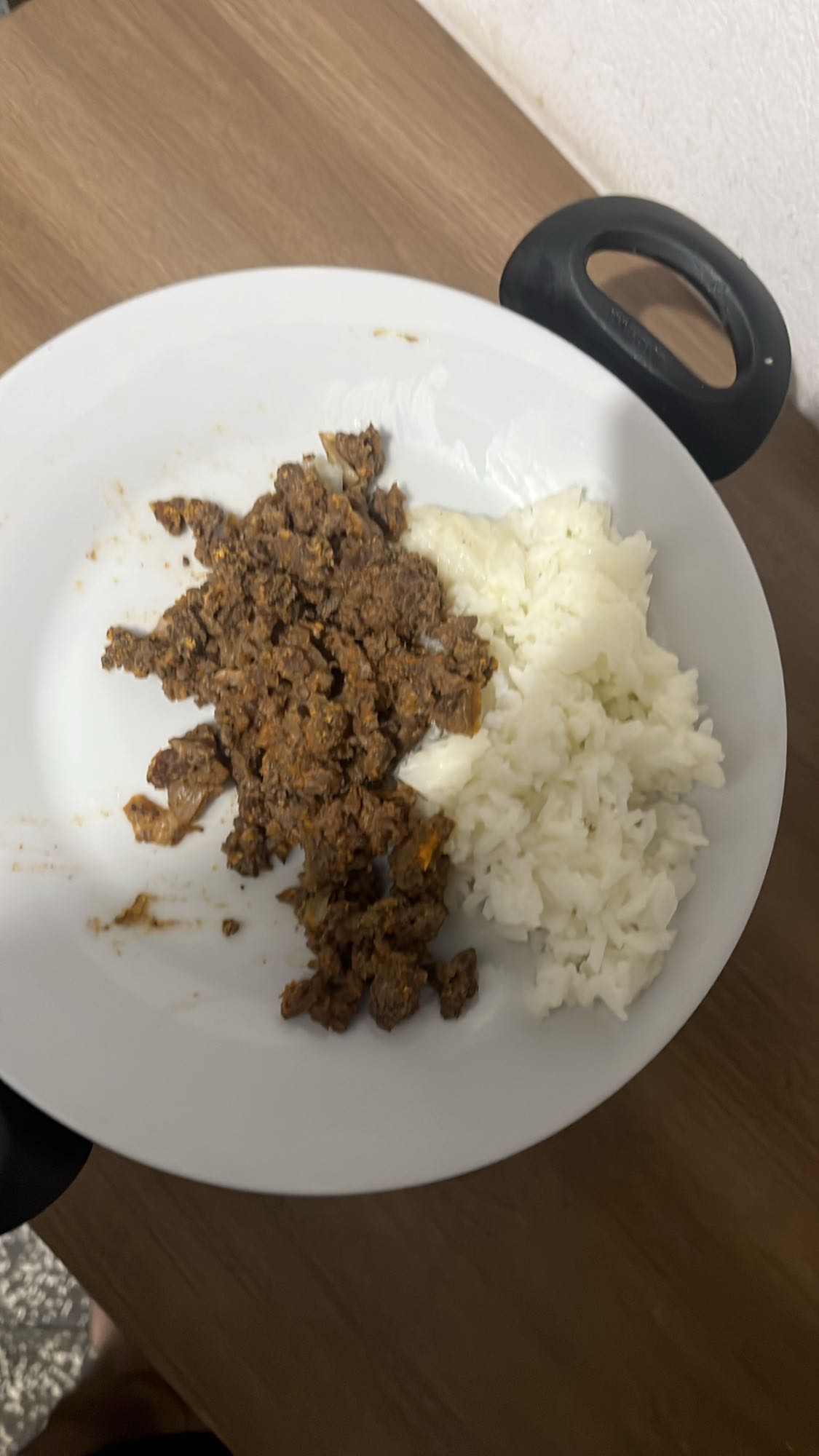 arroz con carne molida