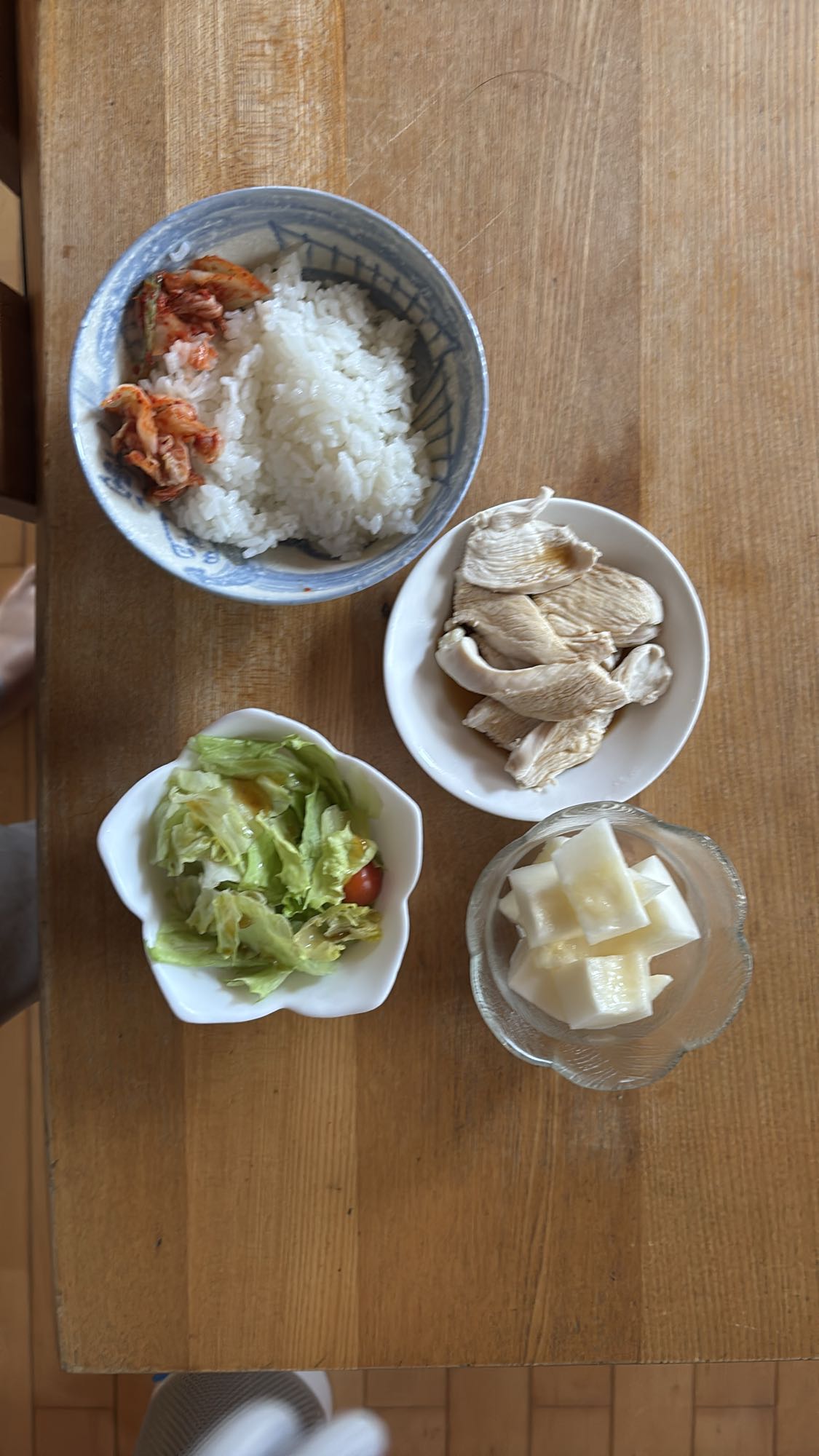 鶏むねとごはん定食