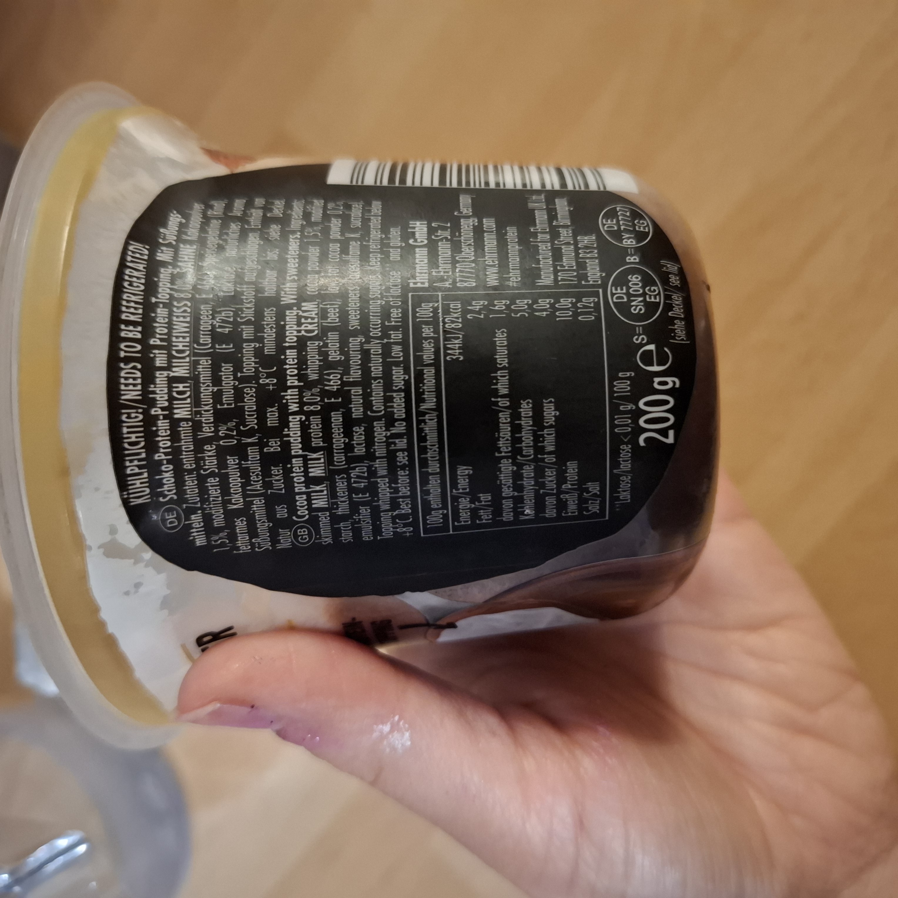 Schoko Protein Pudding