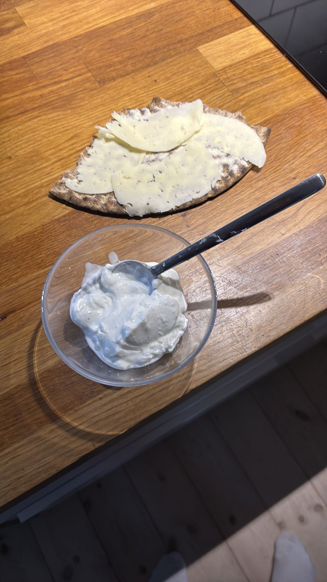 Knäckebröd med ost & kvarg