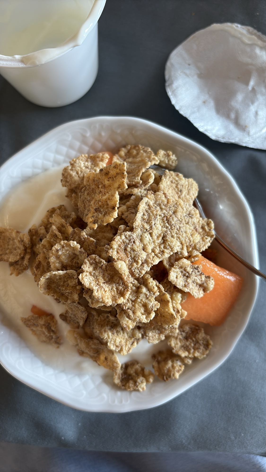 Yogurt Cereal Fruit Bowl