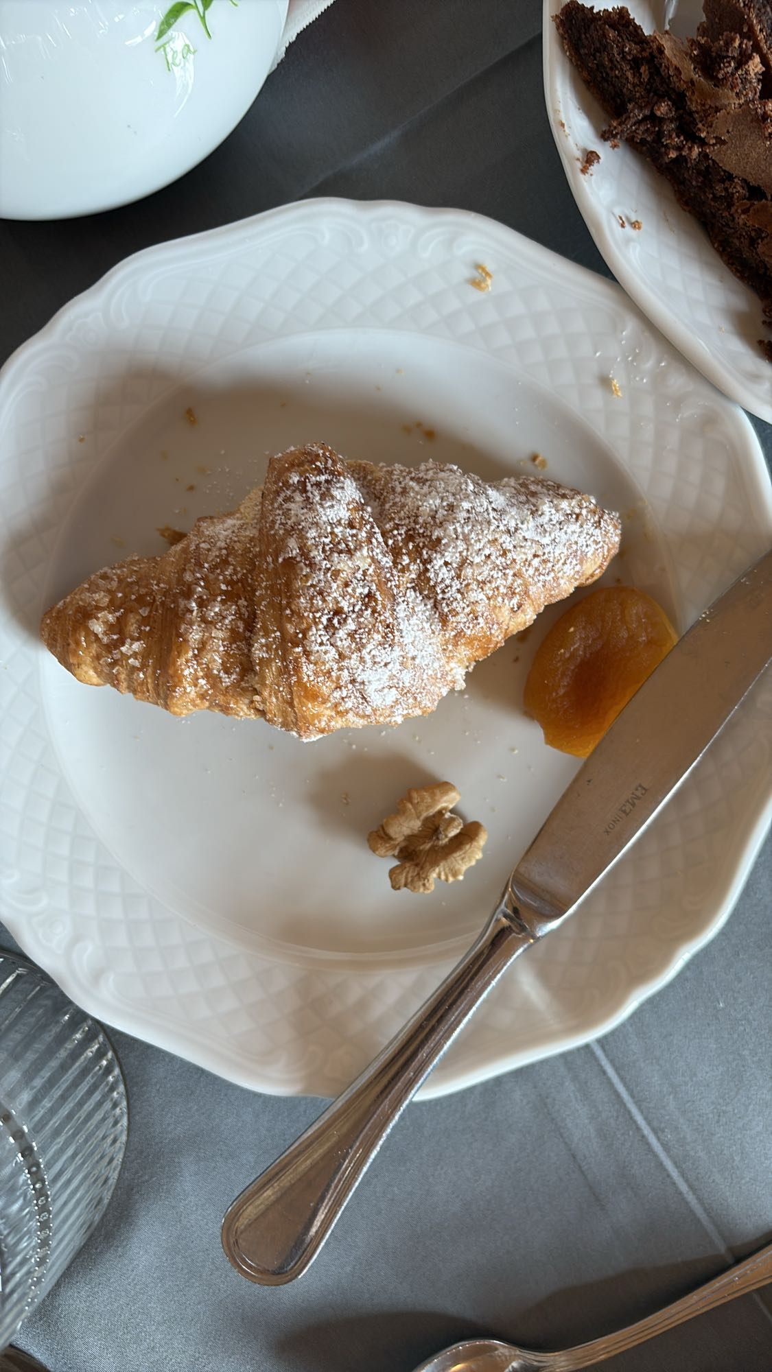 Croissant with dried fruit