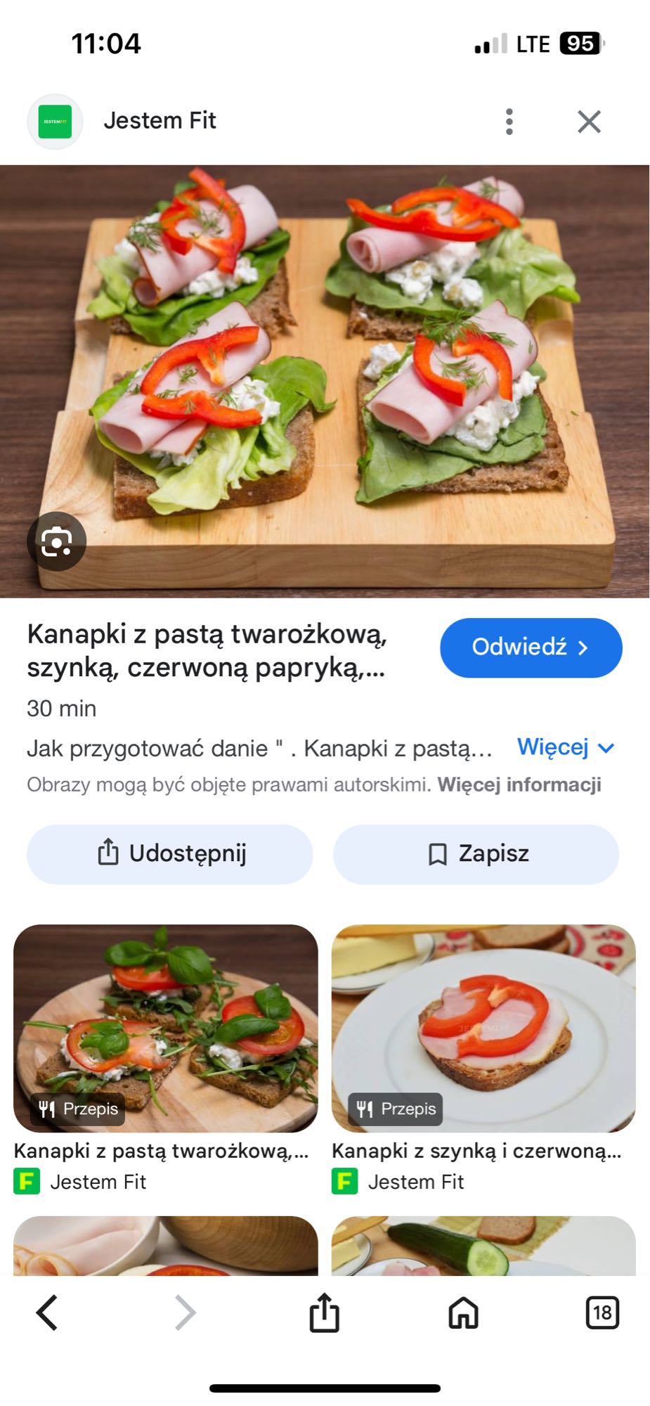 Kanapki z twarożkiem