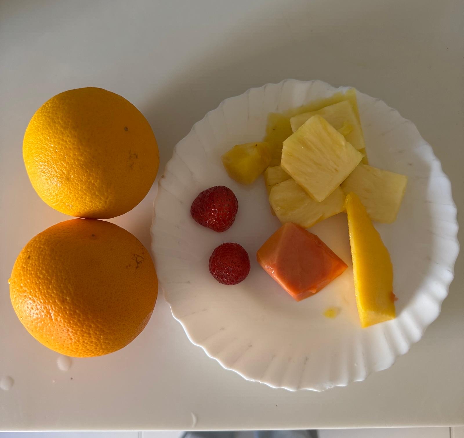 Plato de frutas frescas