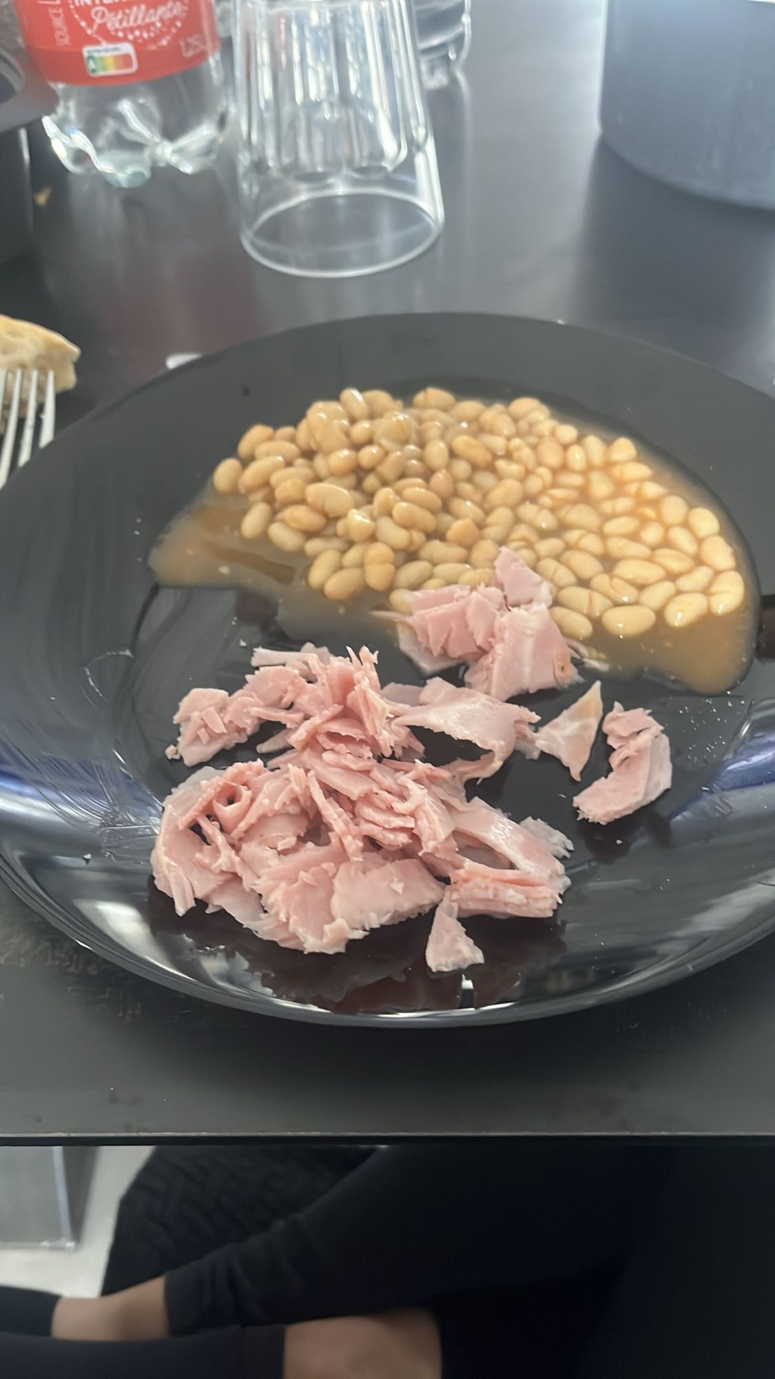 Haricots blancs et jambon