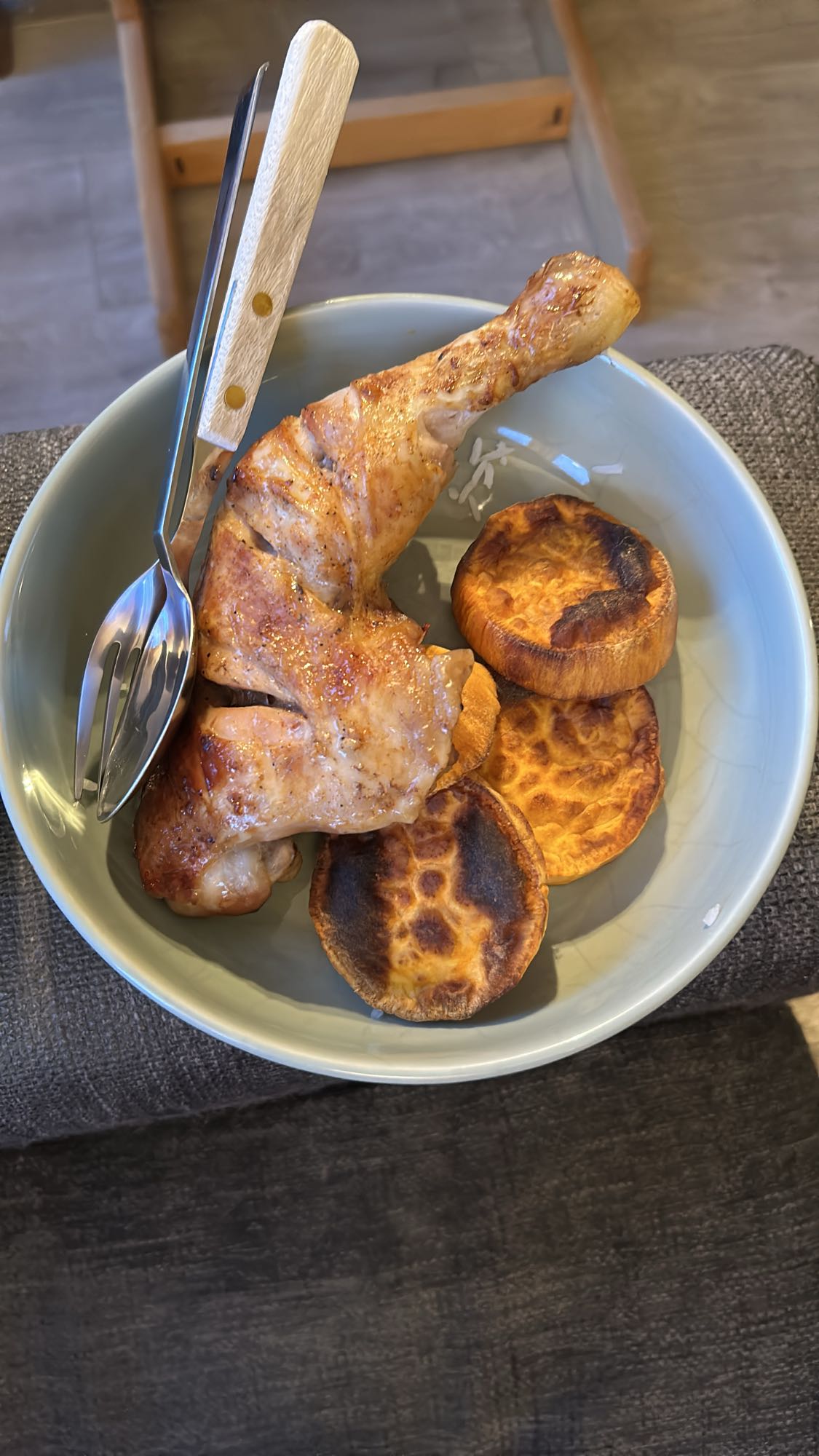 Kyllinglår og søtpotet