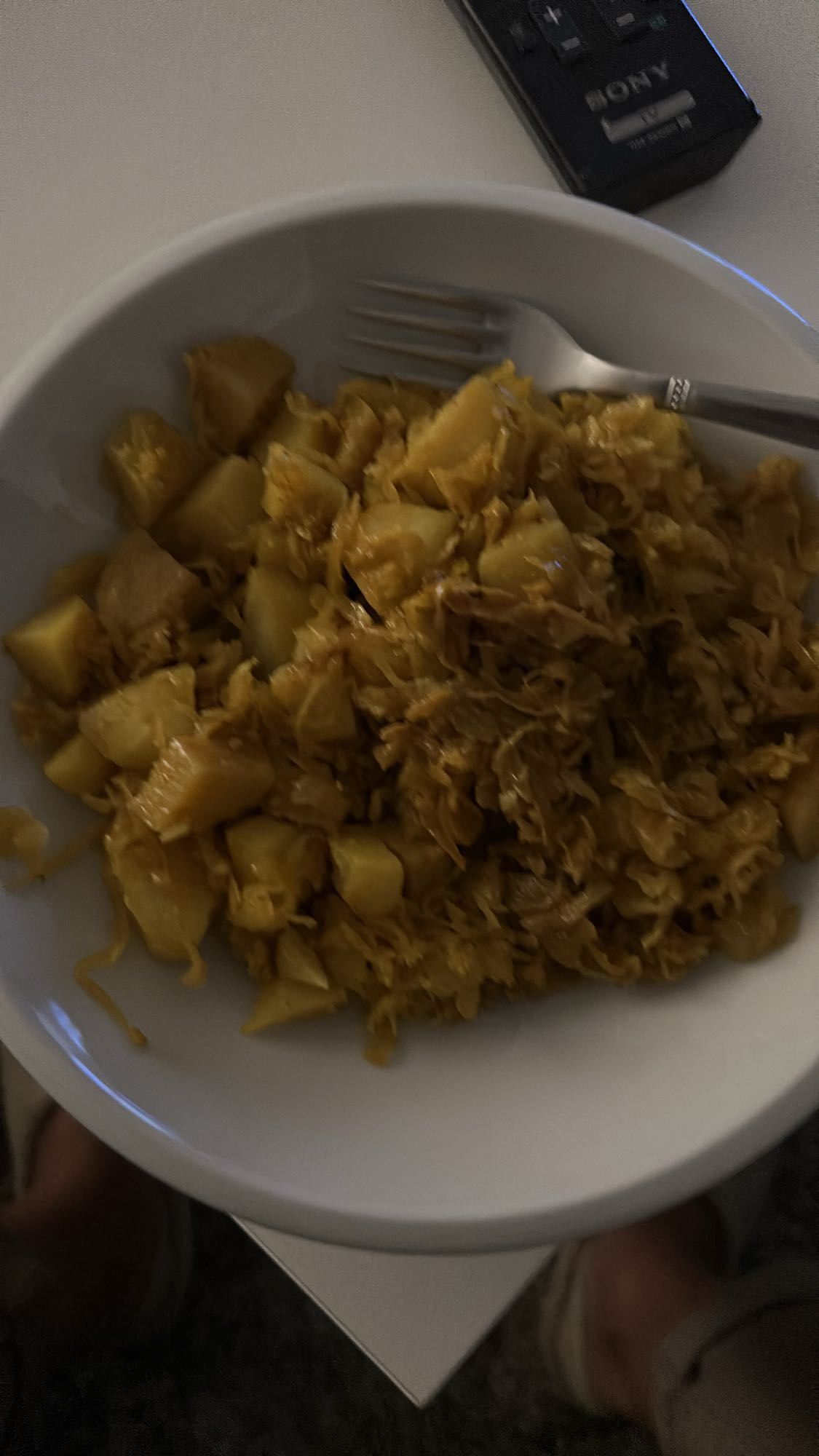 Gebratener Kohl mit Kartoffeln