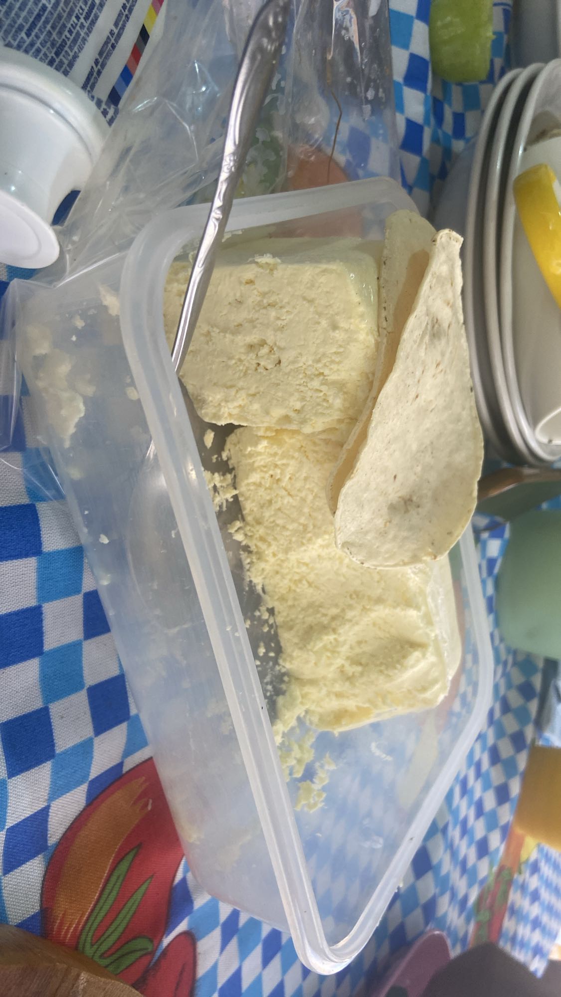 Queso fresco con tortilla