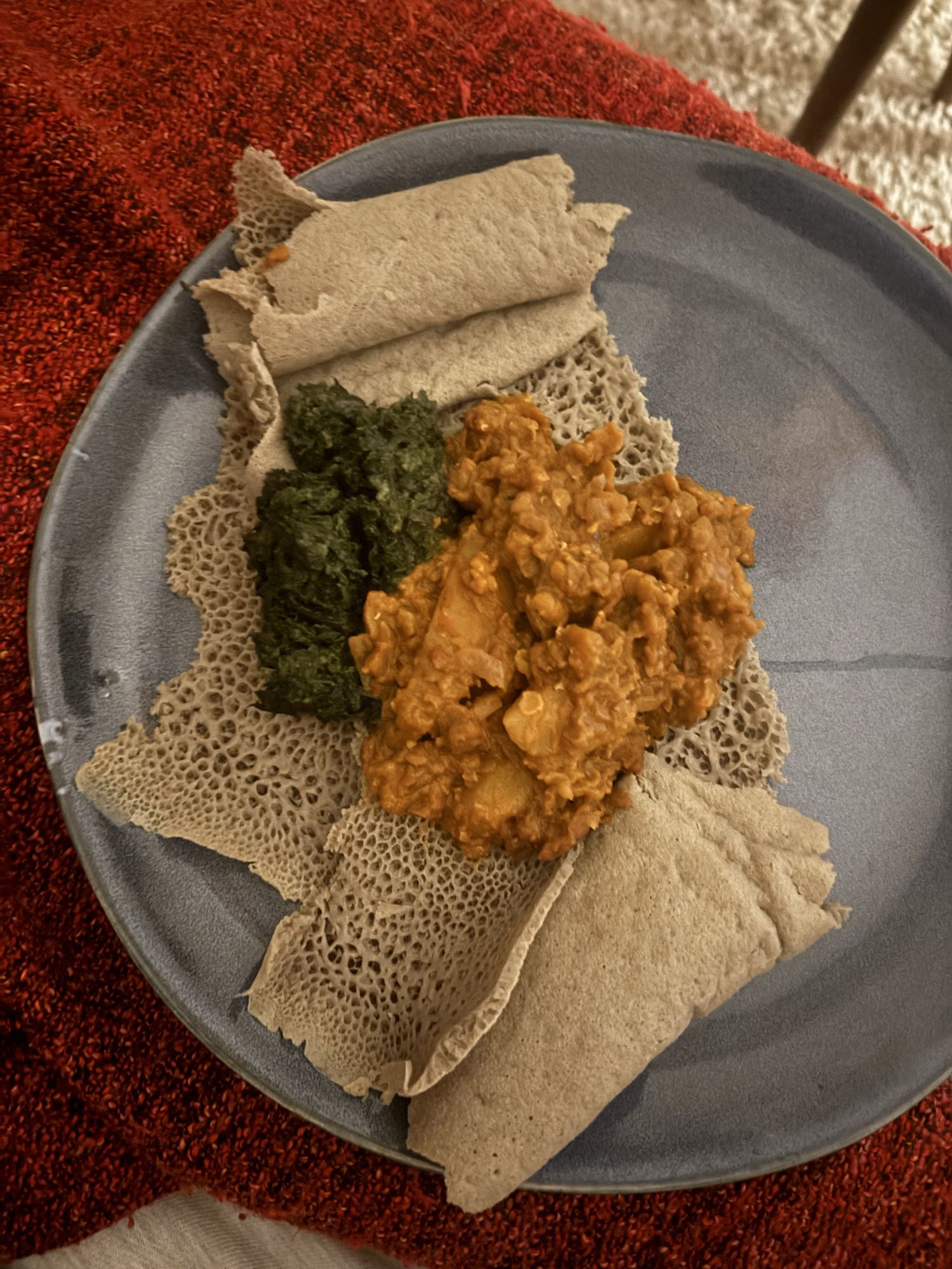 Injera med grytor