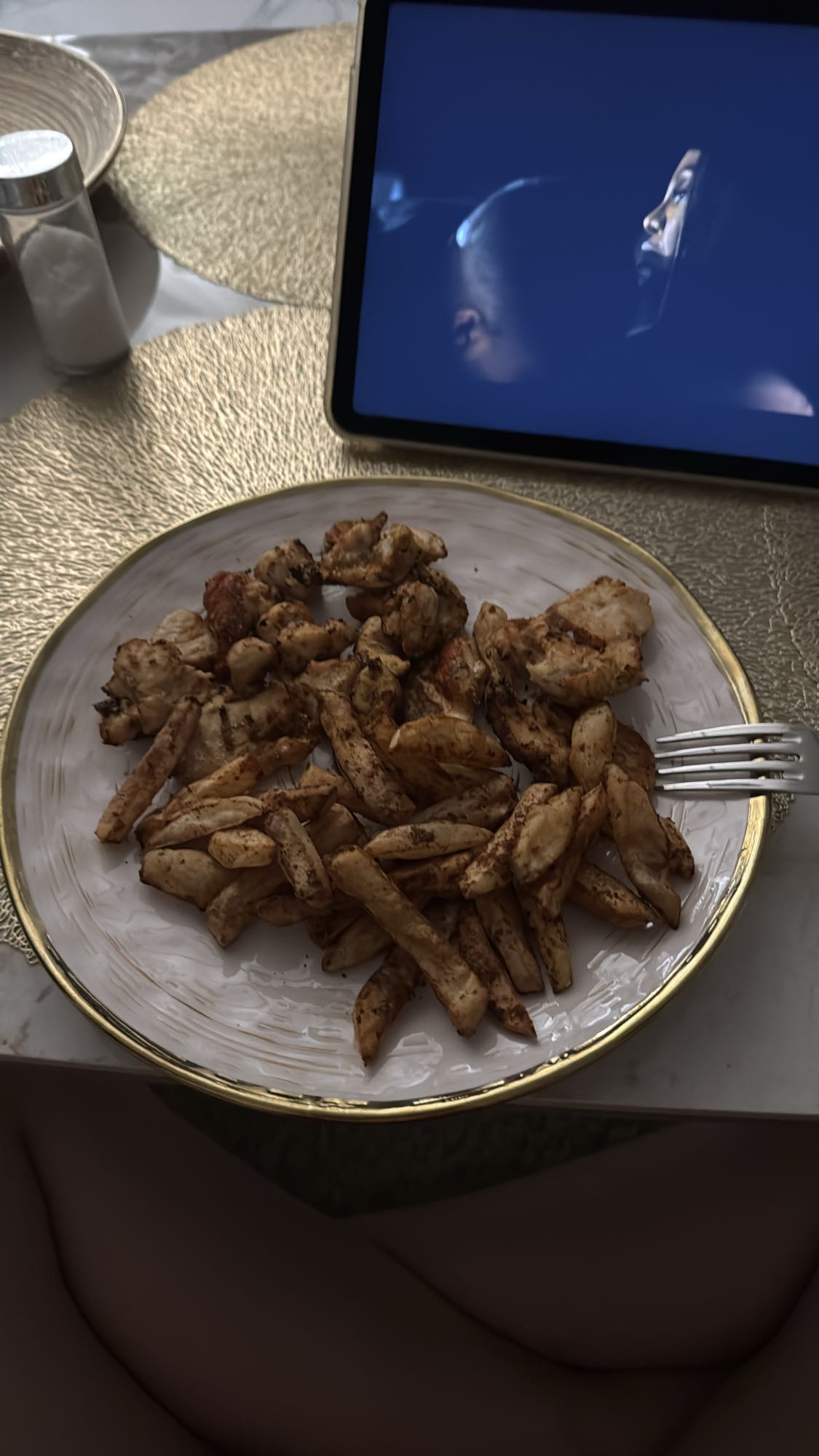 курица с картофелем