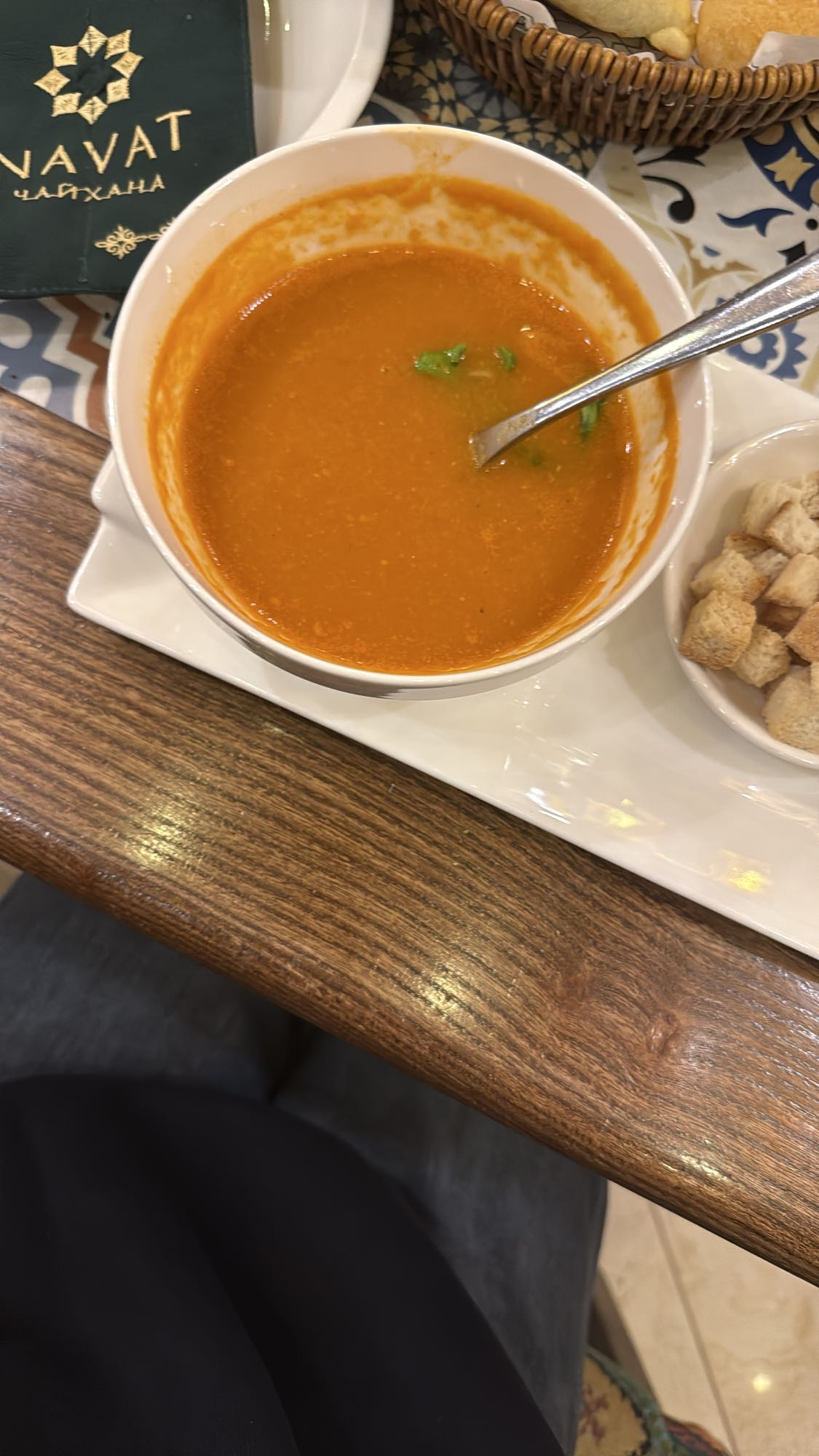 чечевичный суп без сухариков