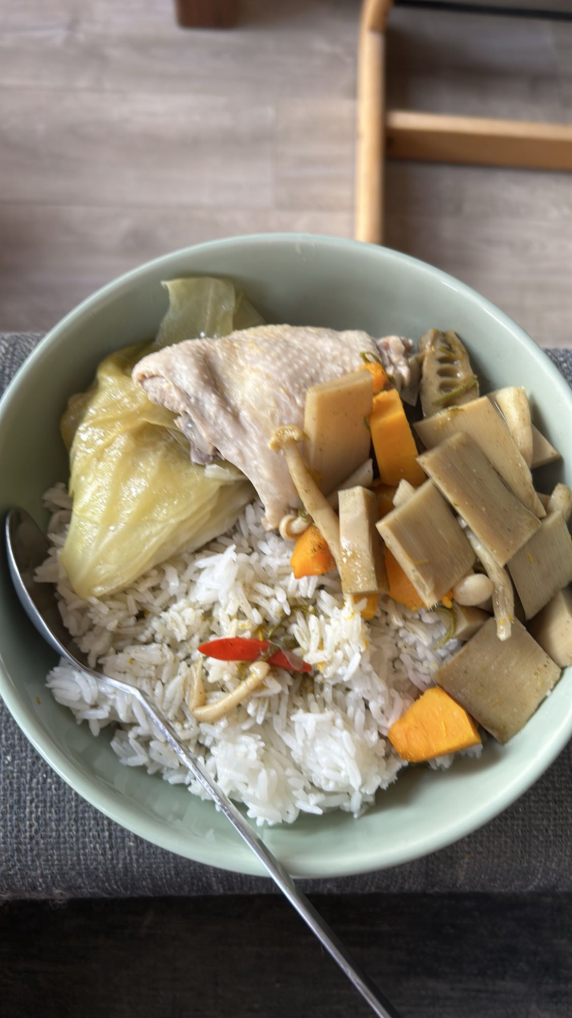 Kylling med ris og grønnsaker