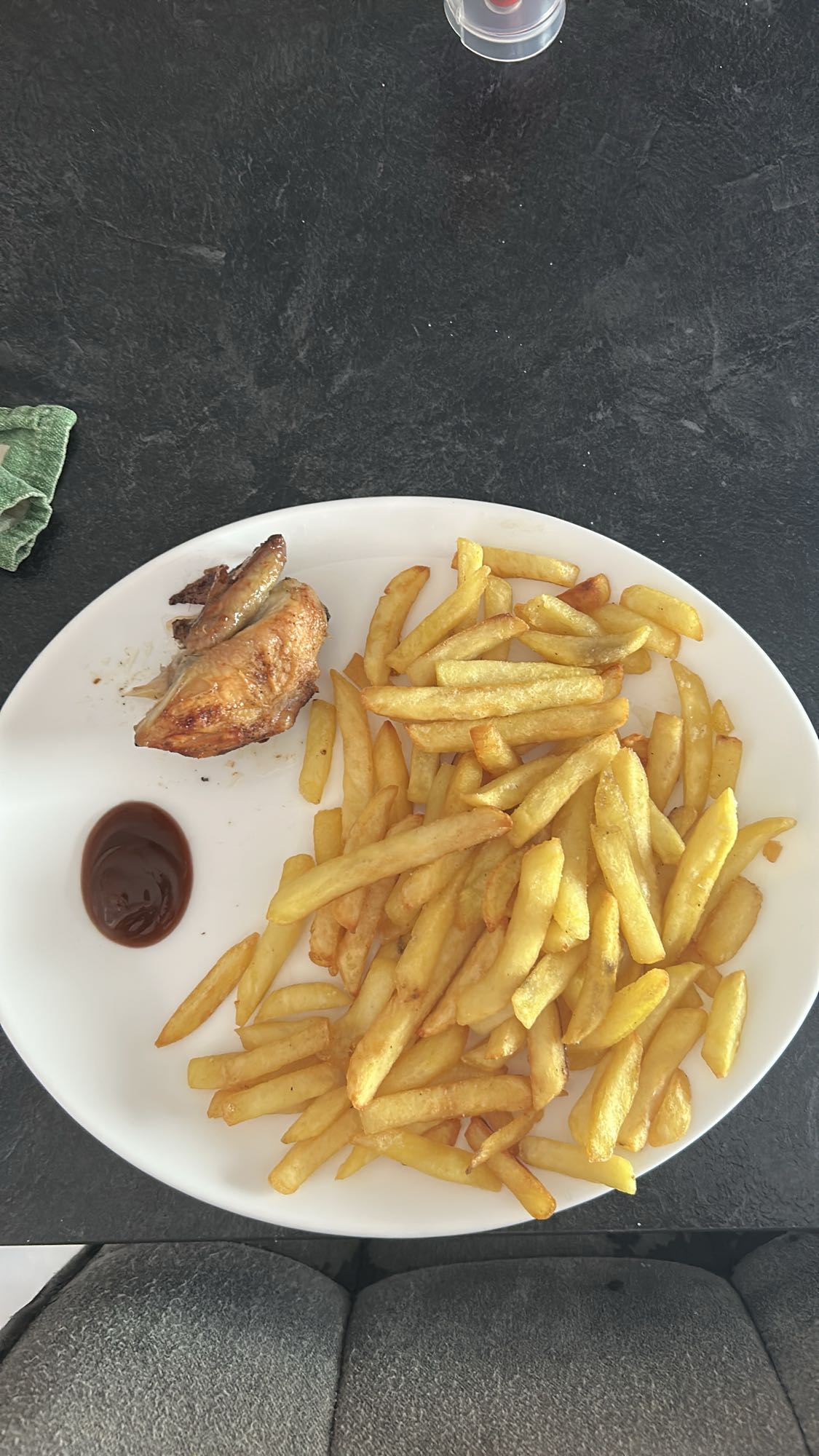 Poulet et frites