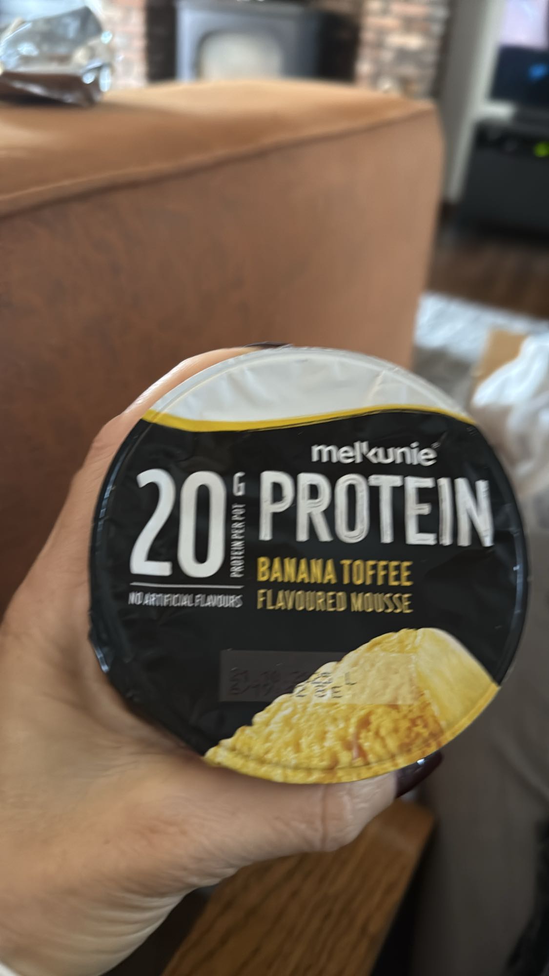 Banaan Toffee Eiwit Mousse