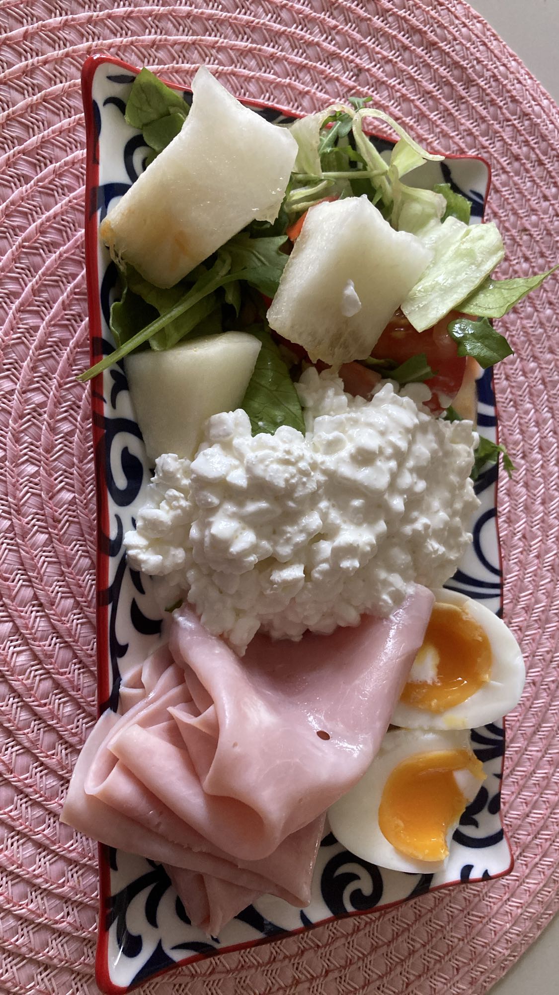 Skink- och äggtallrik