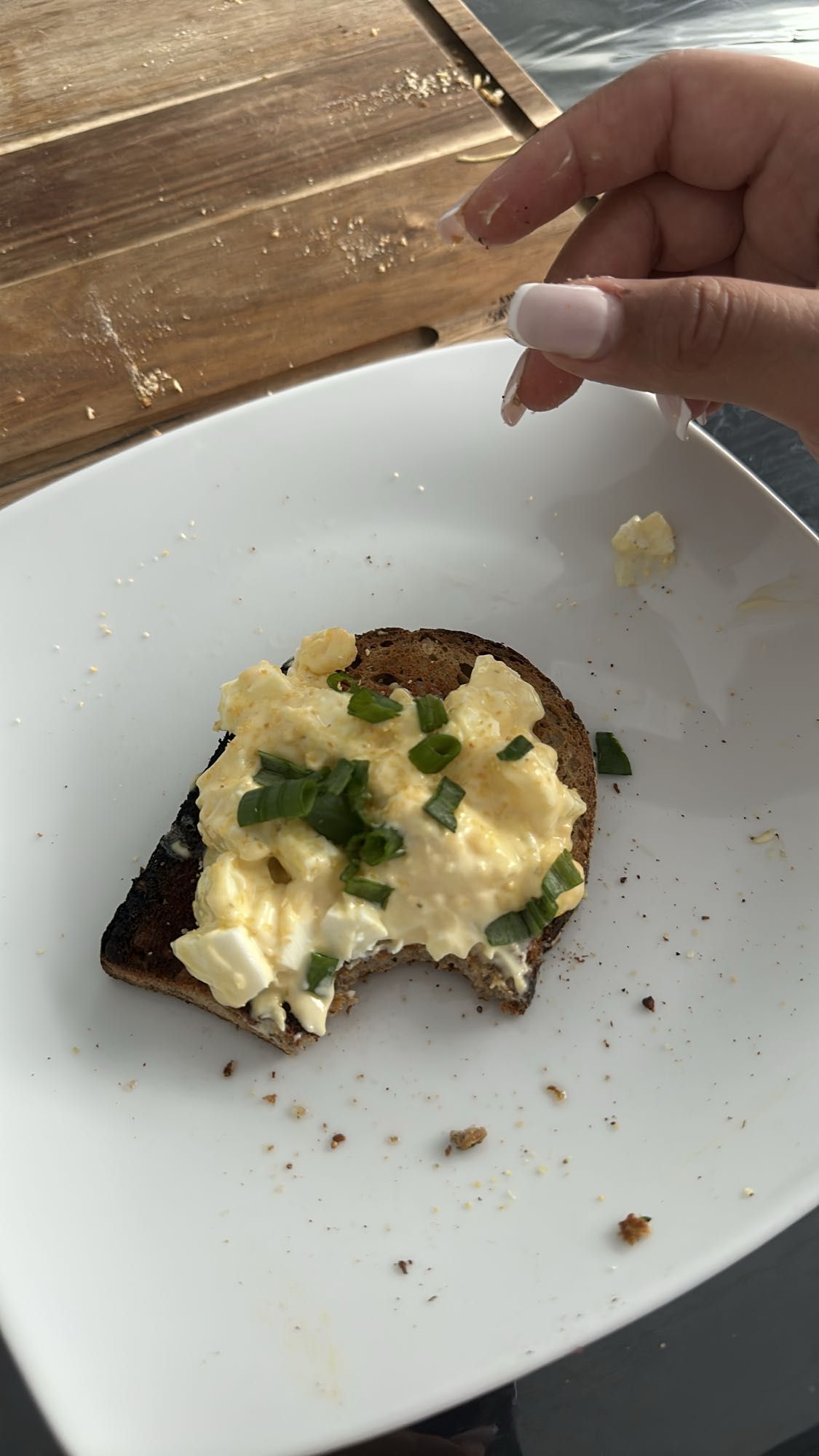 Toast aux œufs mayo