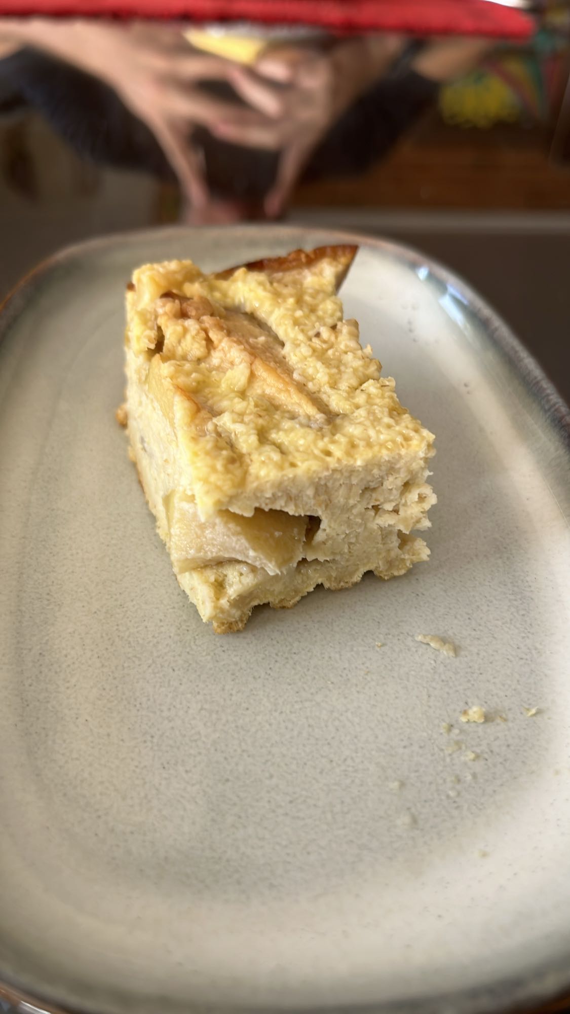 pastel de manzana y avena