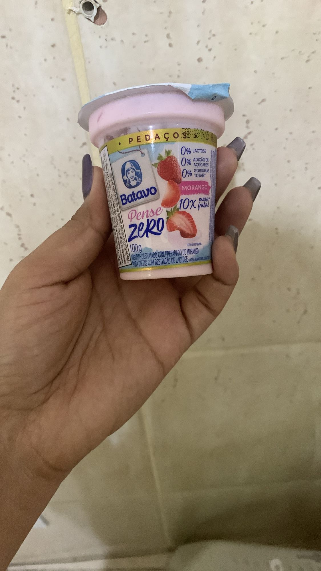 Iogurte morango zero