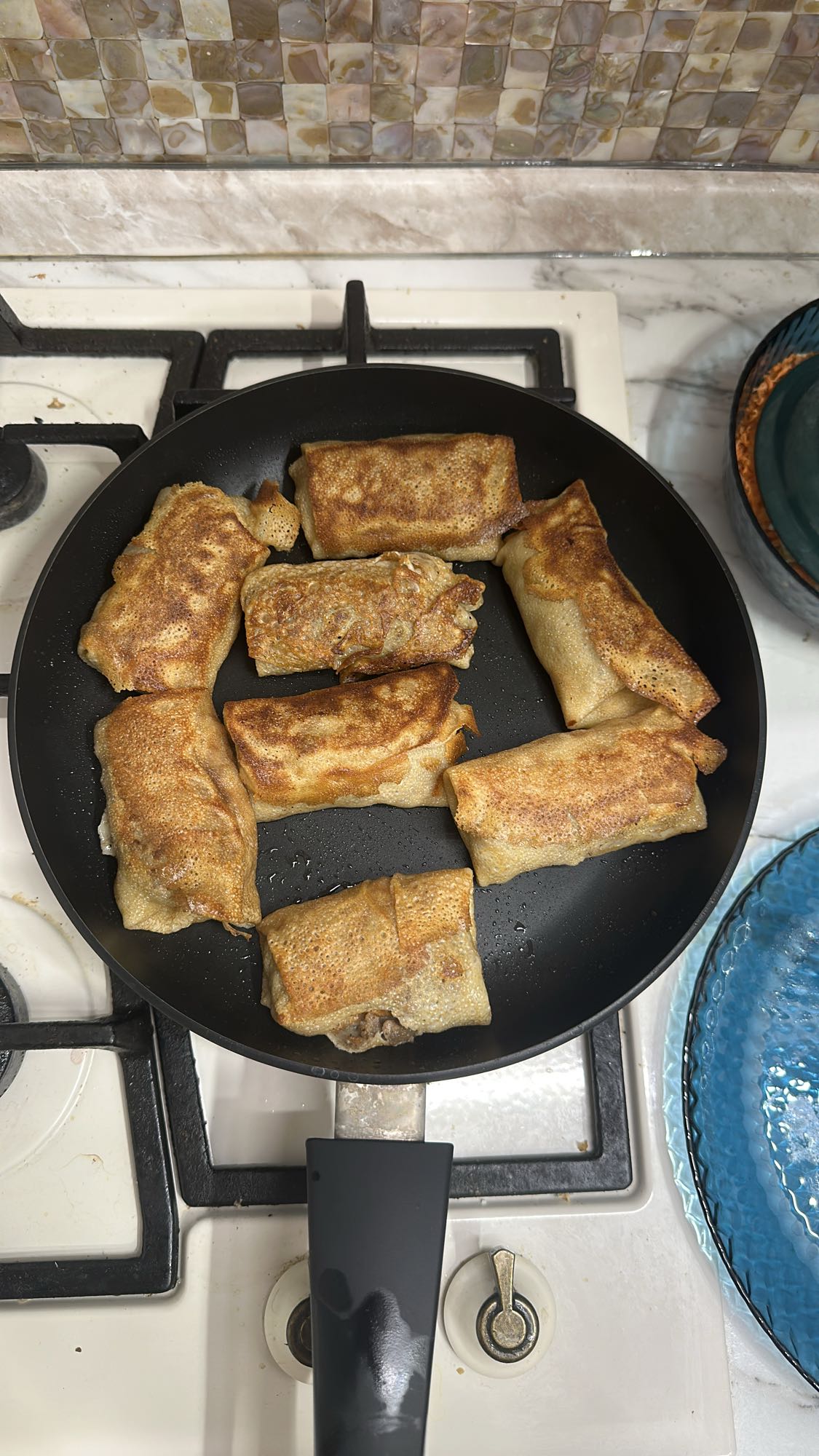 Блины с мясом