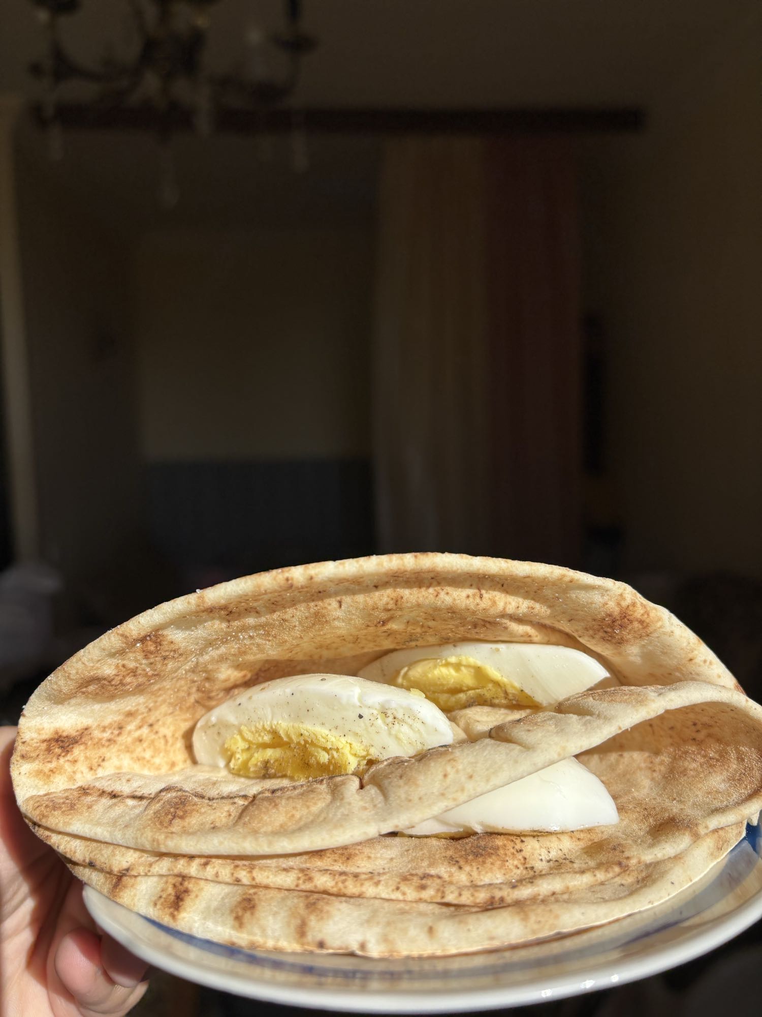 лаваш с варёным яйцом