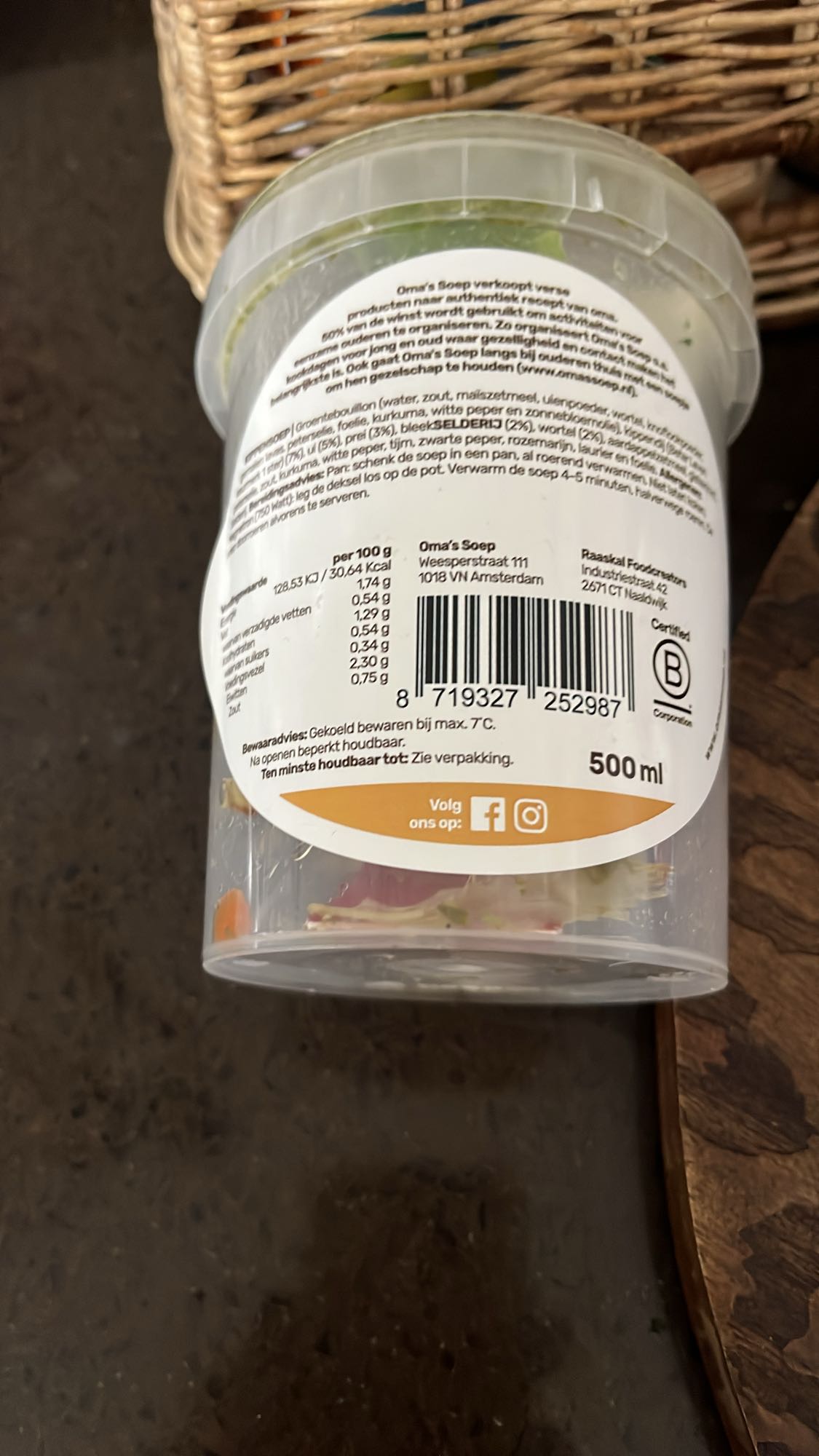 Groentesoep Oma's Soep