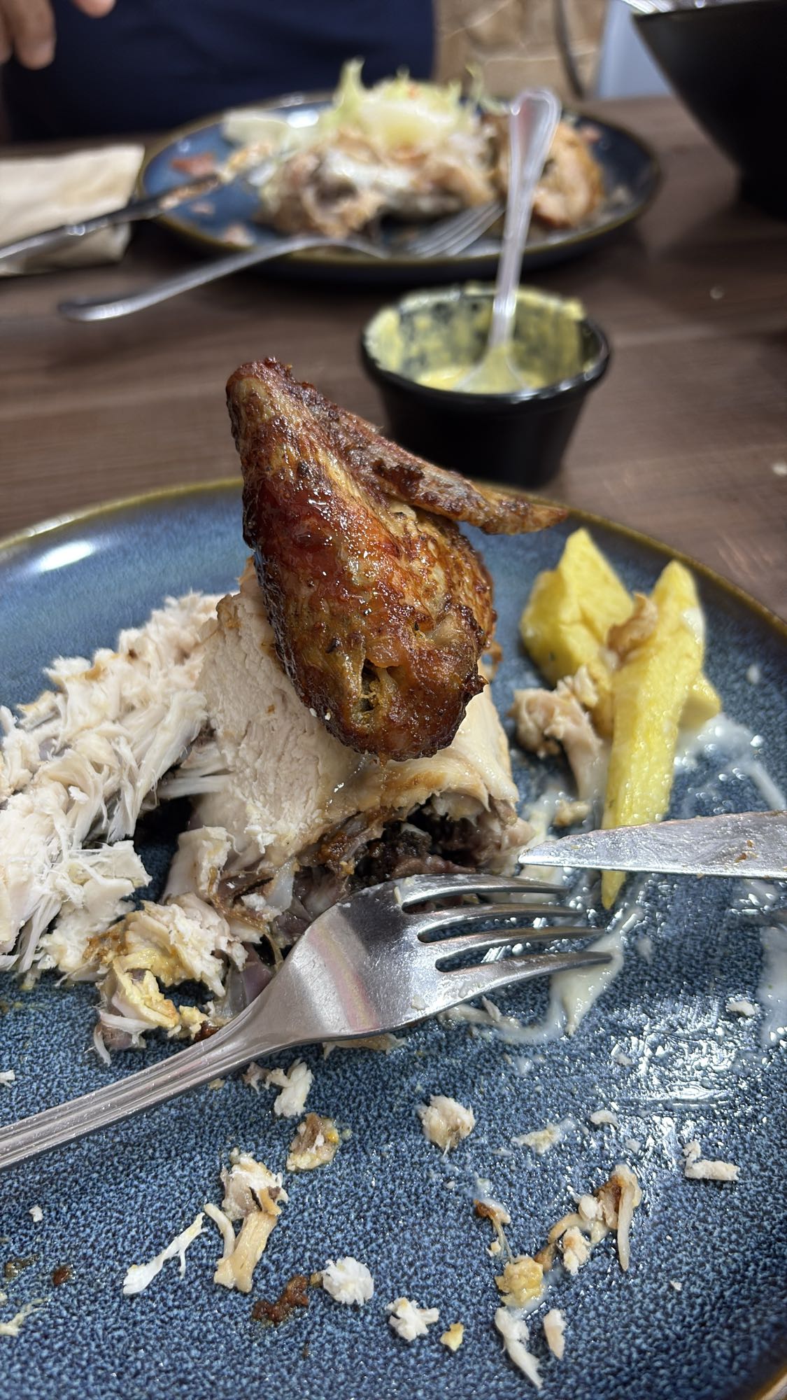 pollo asado con papas