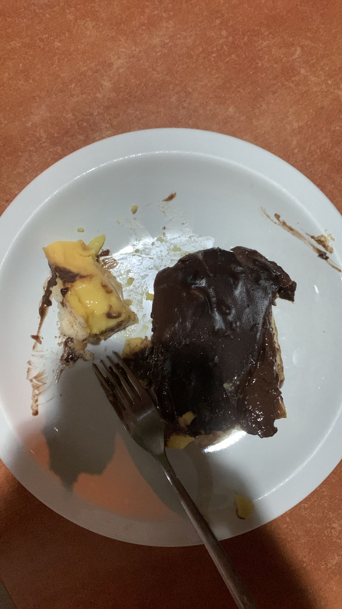 Chocolate custard pastry