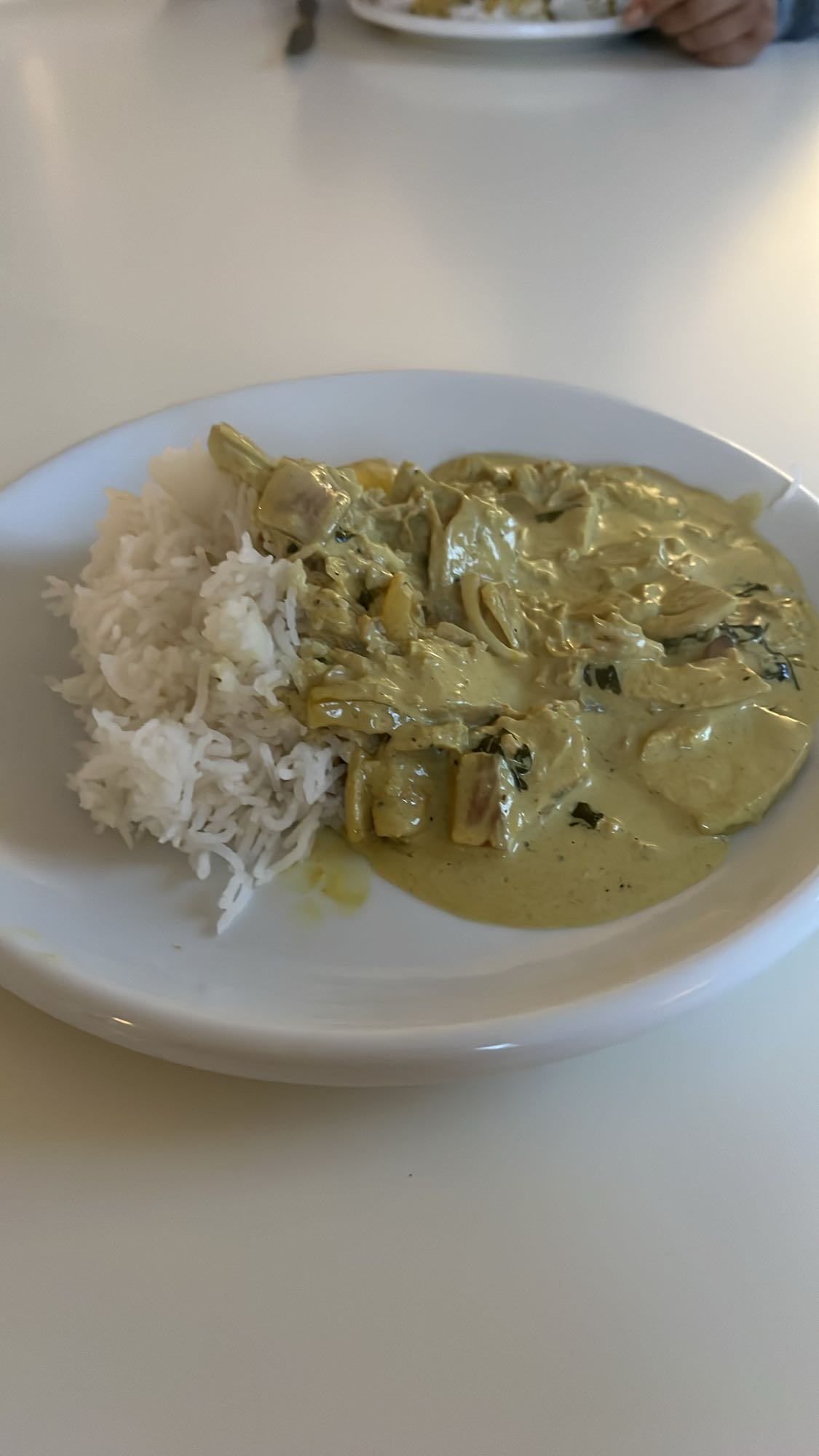 Kycklingcurry med ris