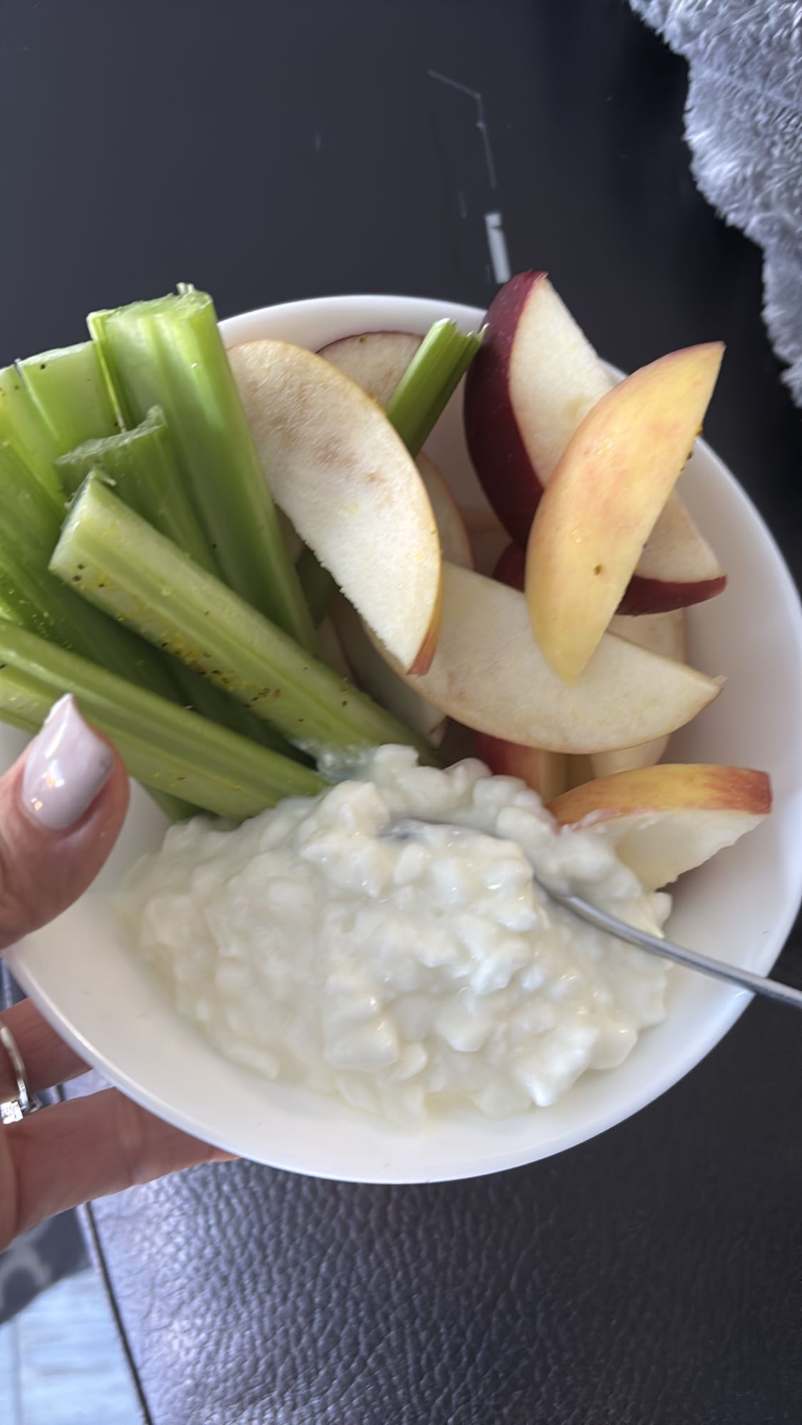 Bol pomme céleri fromage blanc