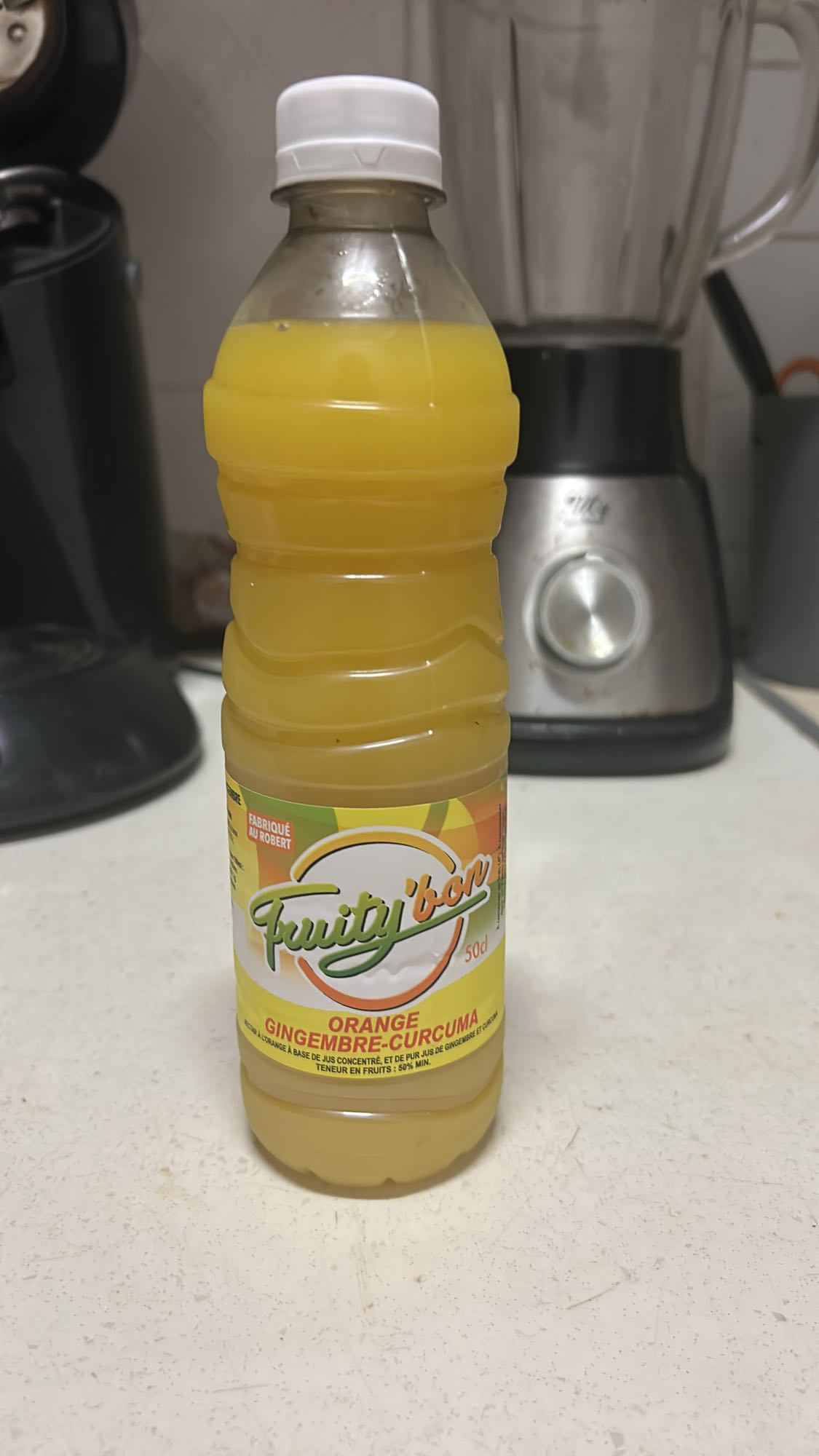 Jus orange gingembre curcuma