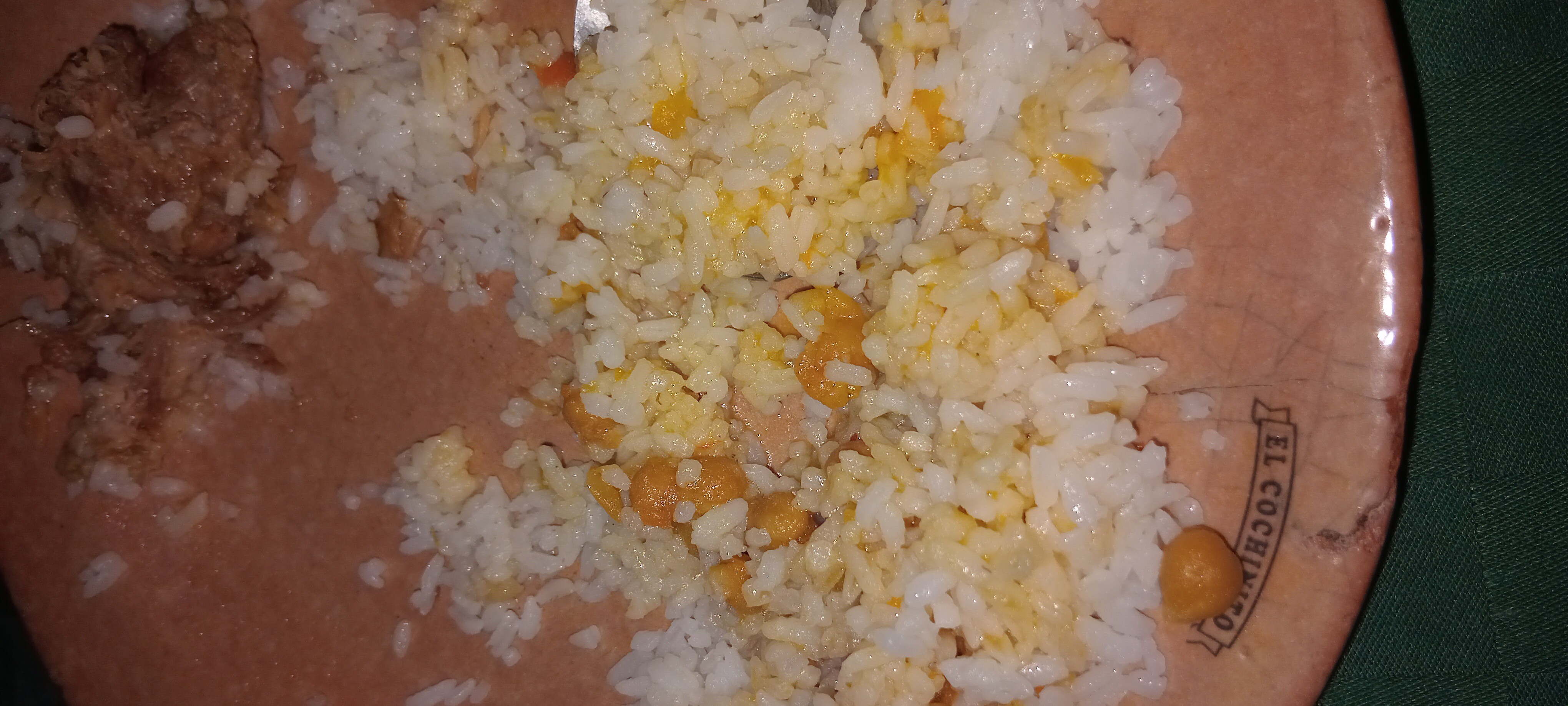 arroz con garbanzos y carne