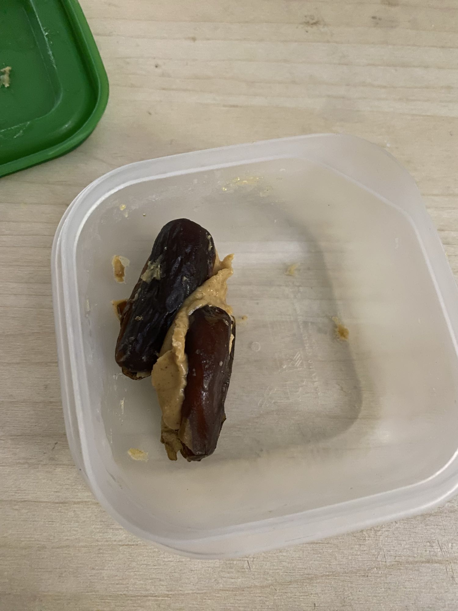 Dátiles con crema de cacahuate