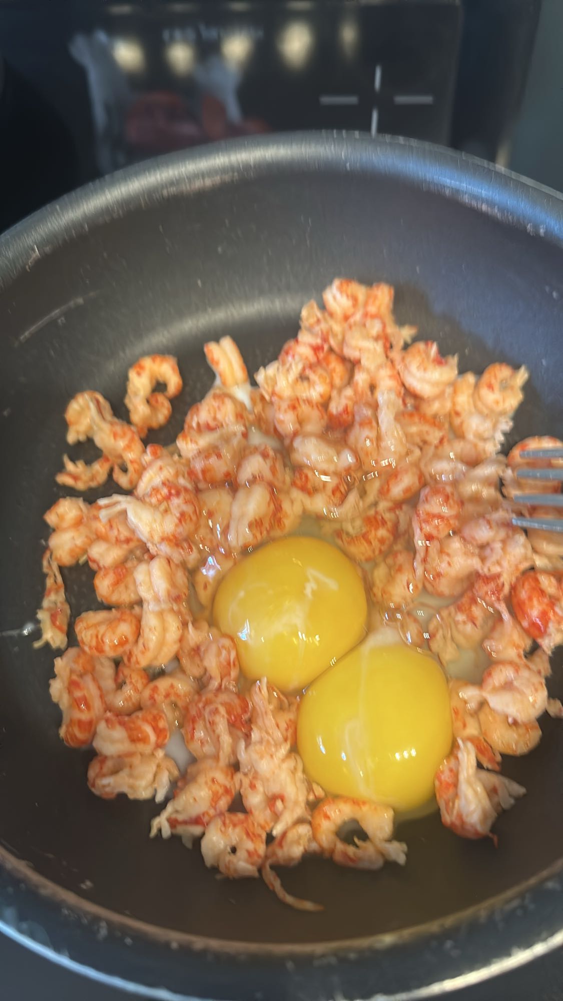 Eggs with crayfish