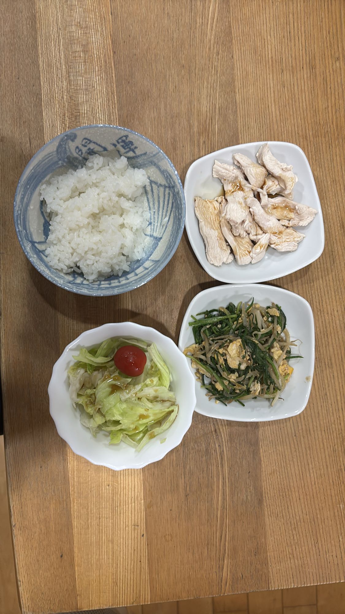 鶏肉と野菜の定食