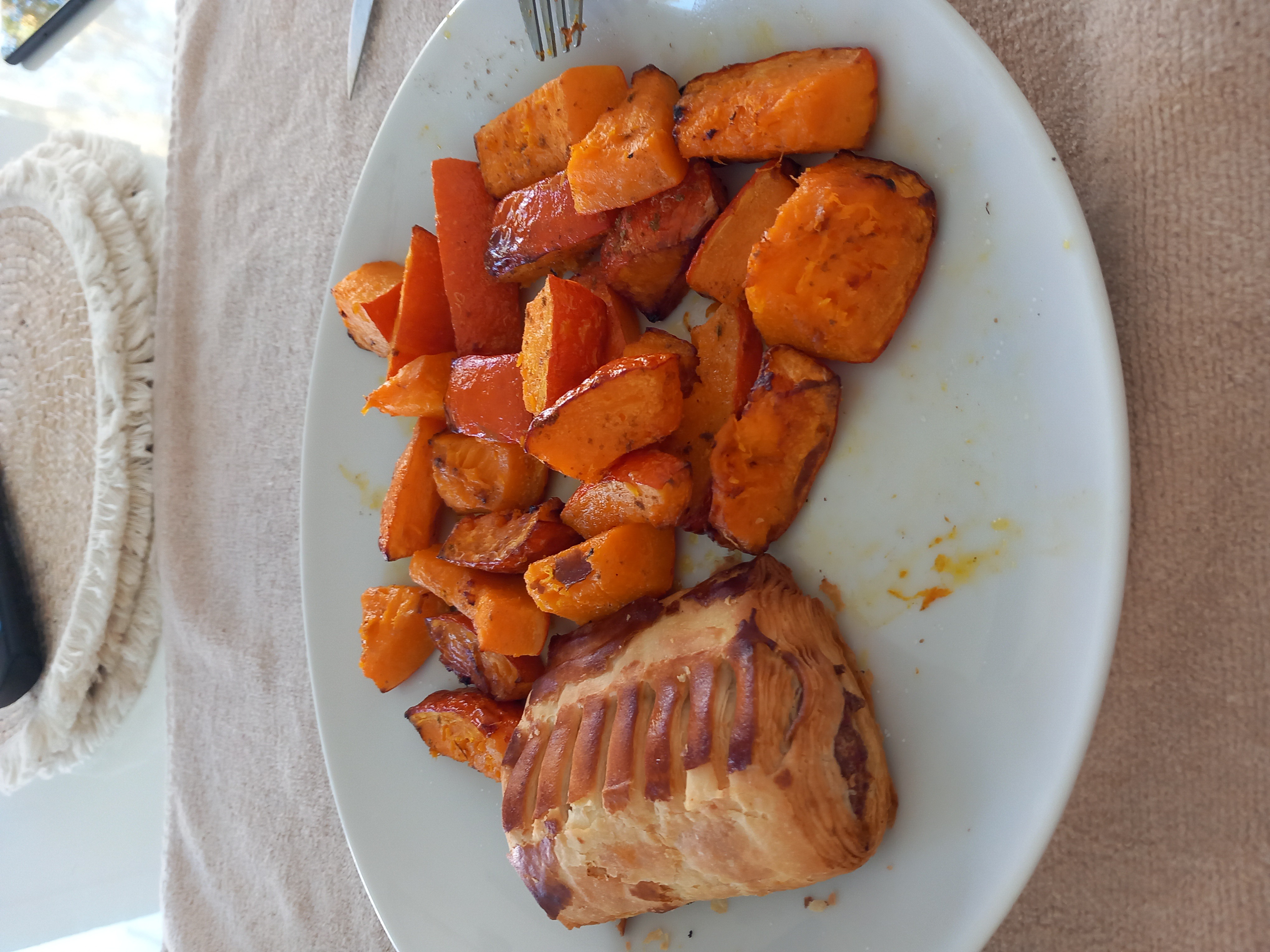 Saumon en croûte et patates douces