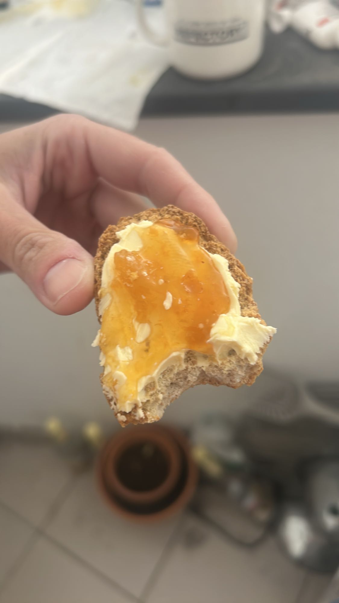 Tartine confiture beurre