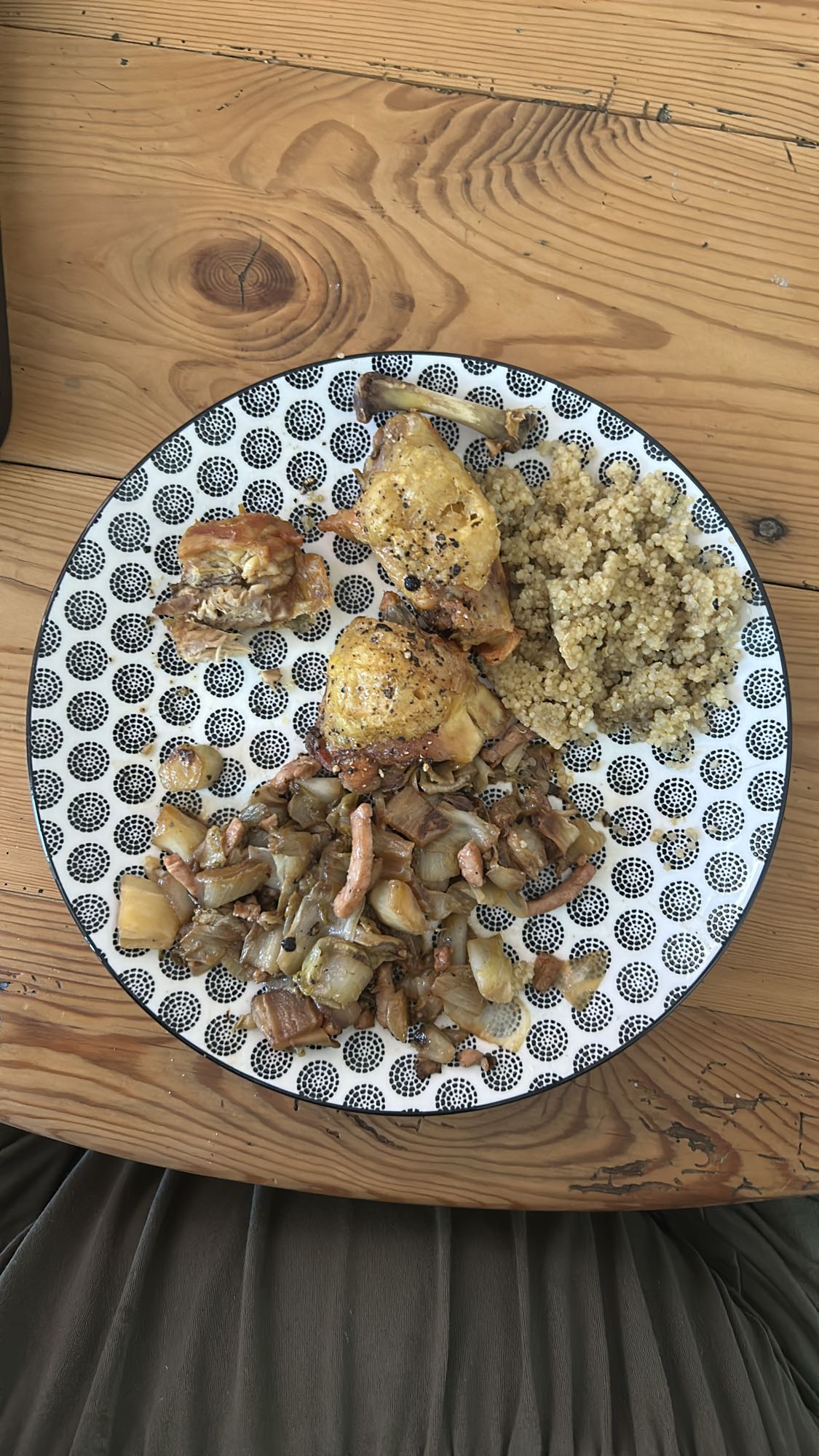 Poulet, quinoa et légumes