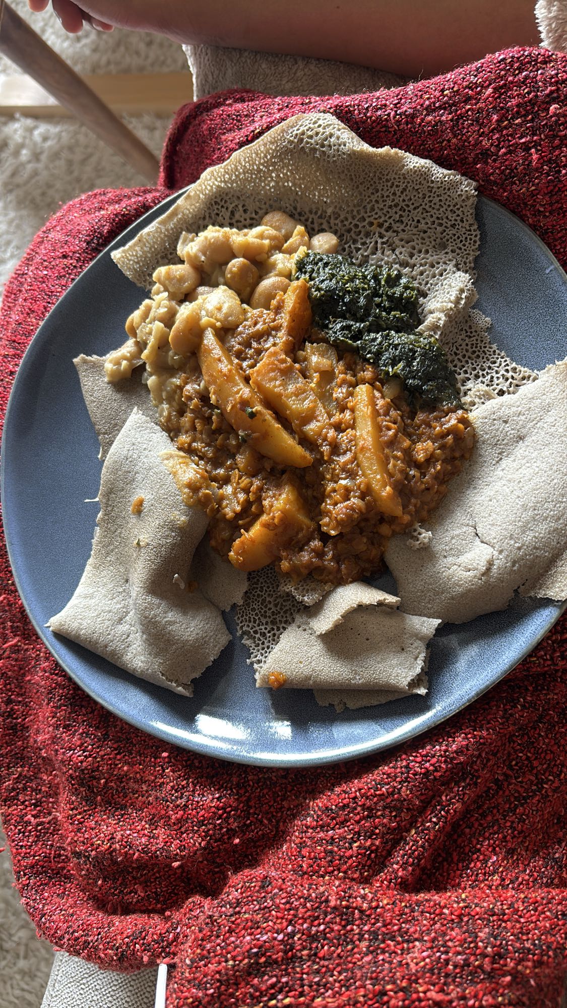 Injera med grytor