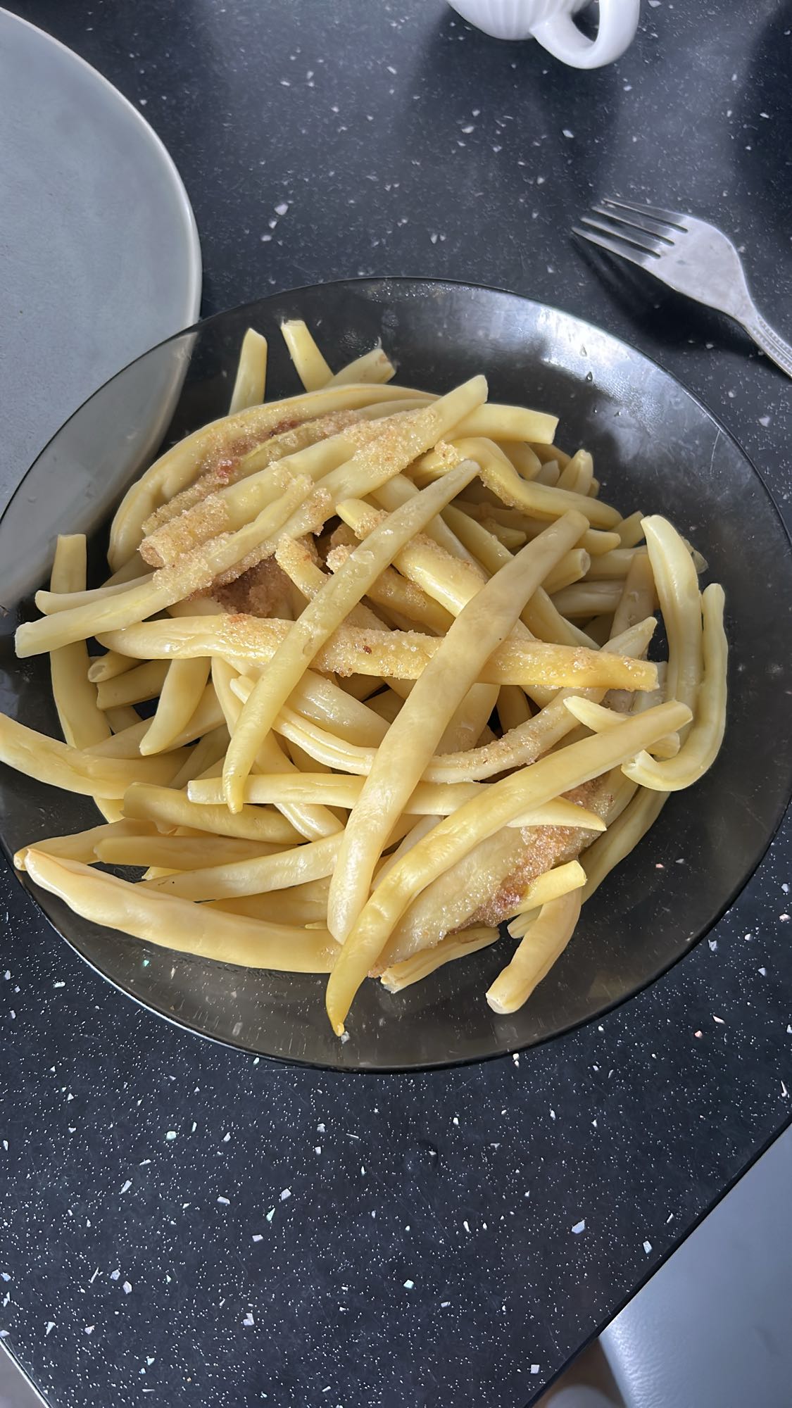 Fasolka szparagowa z bułką tartą