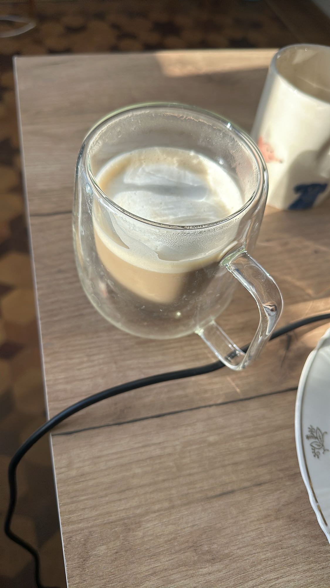 Latte with milk foam