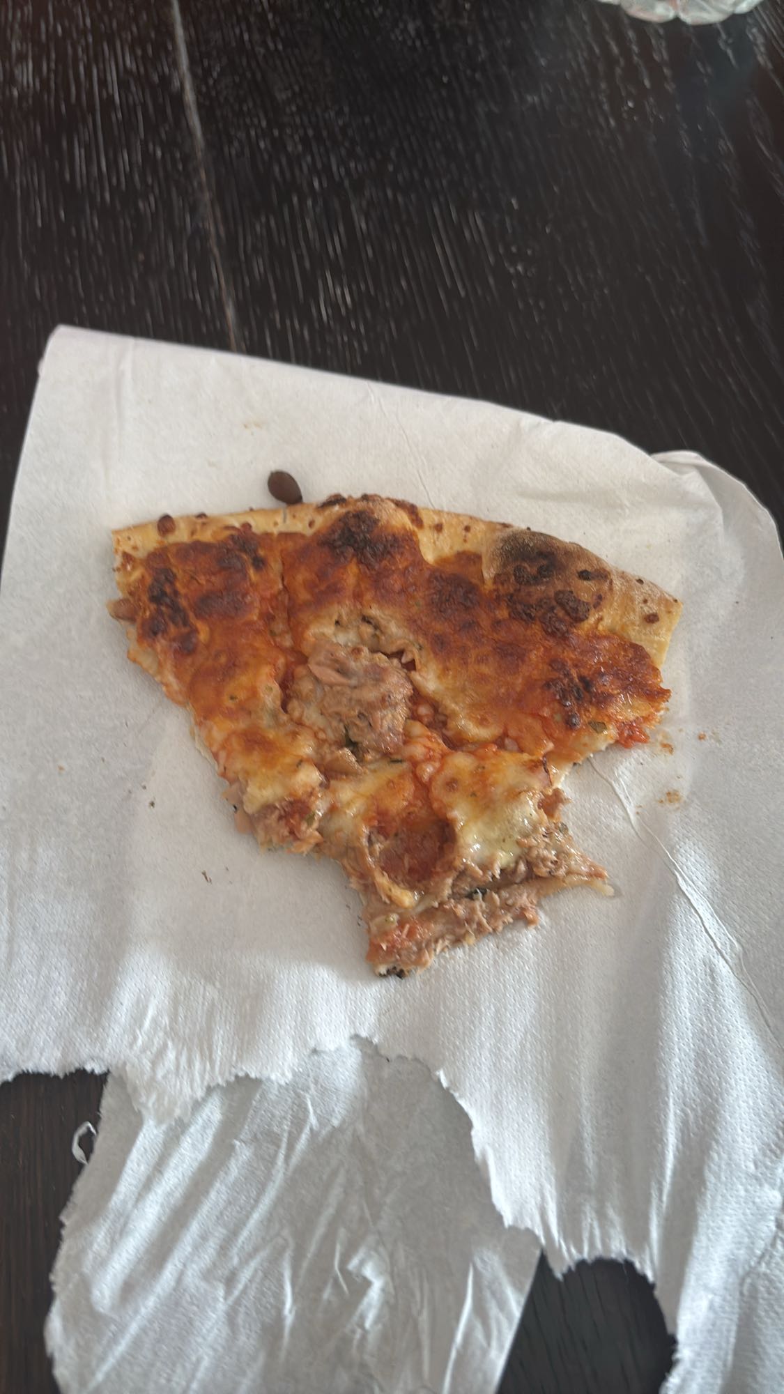 Tranche de pizza viande