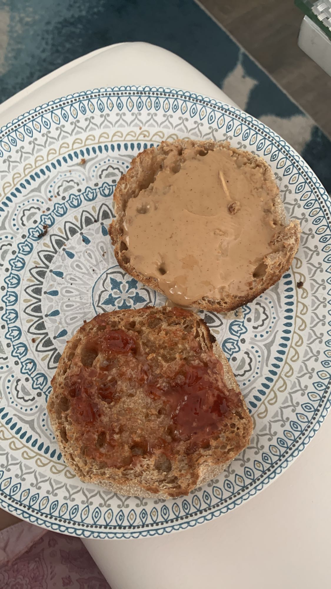 Pain beurre de cacahuète