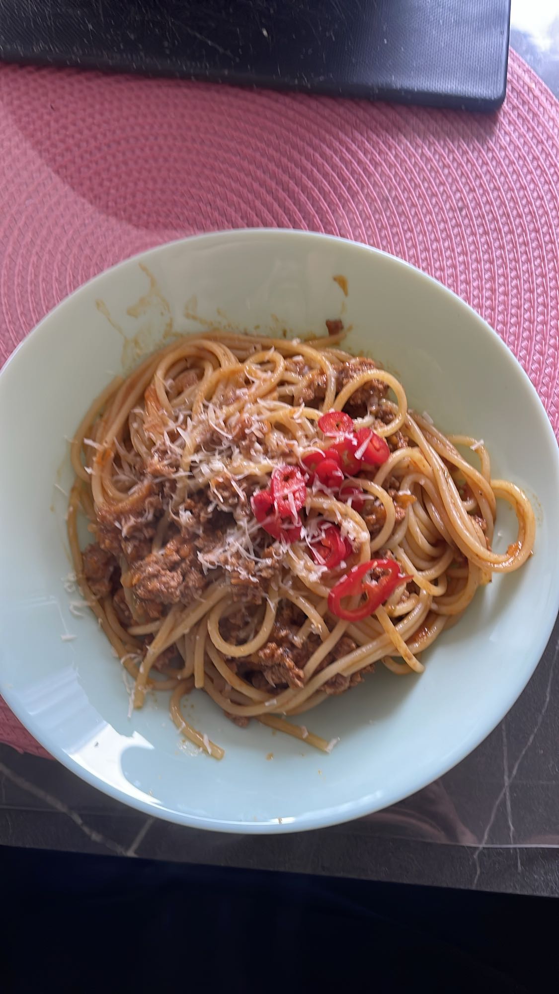 Köttfärssås med spaghetti