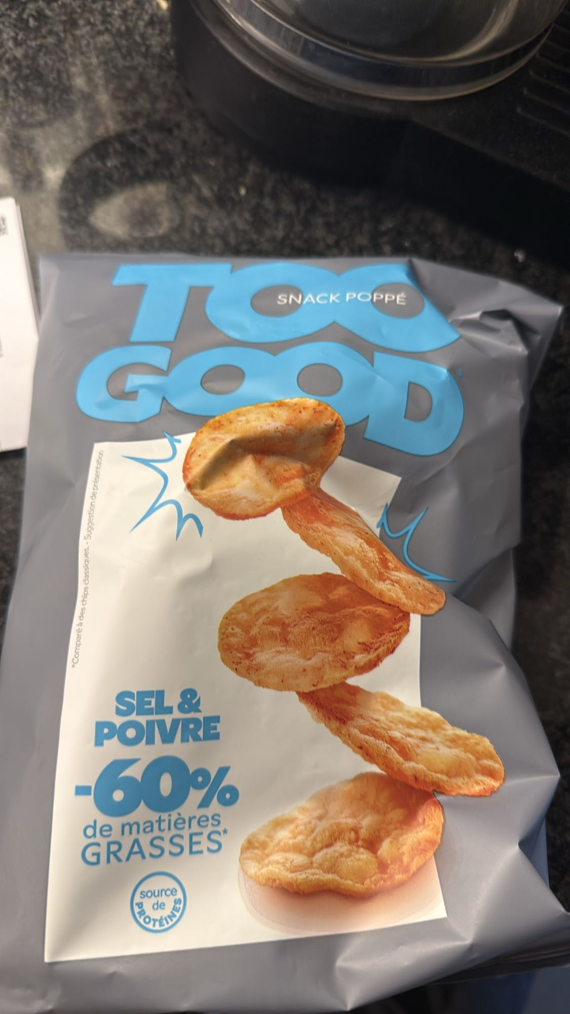 Gezouten popchips