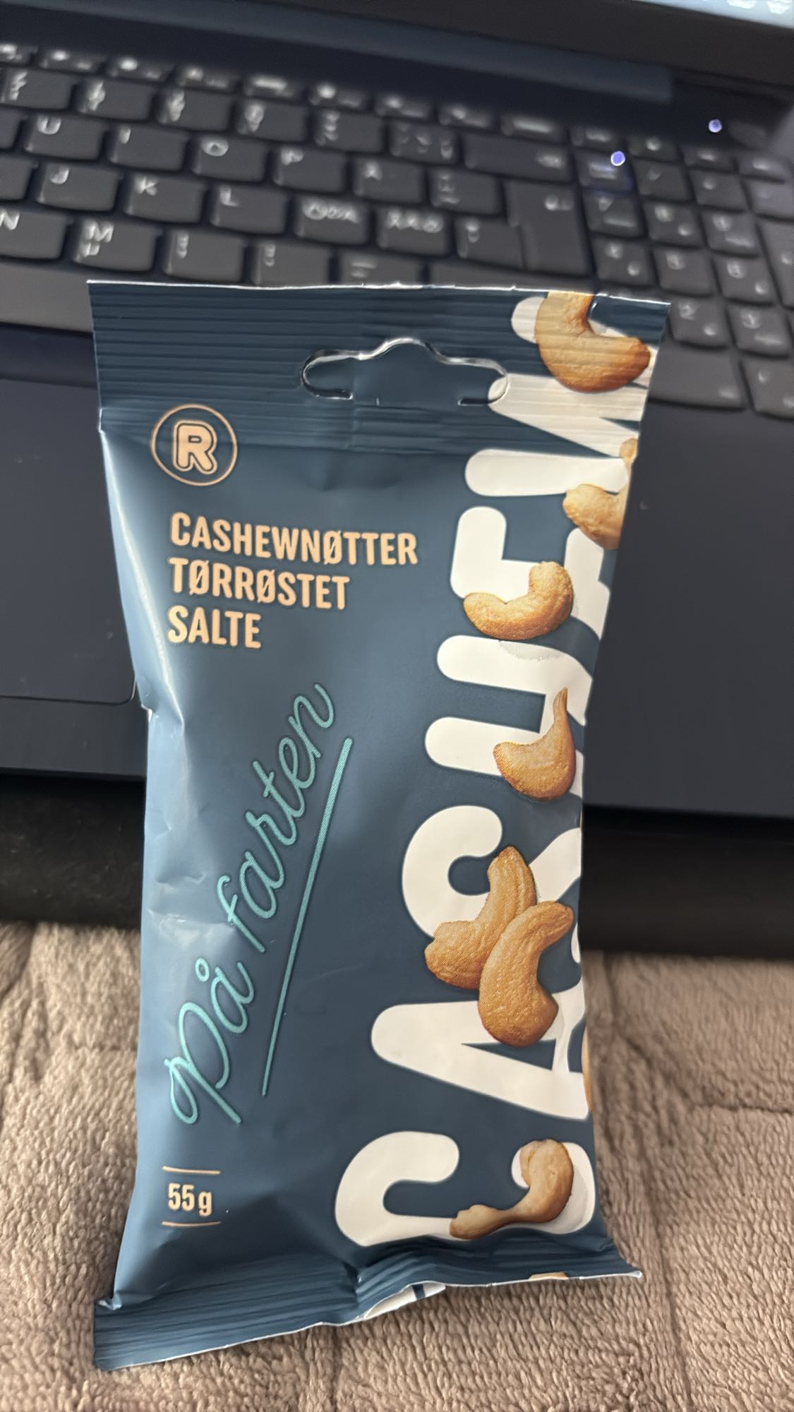 Tørrøstet cashewnøtter