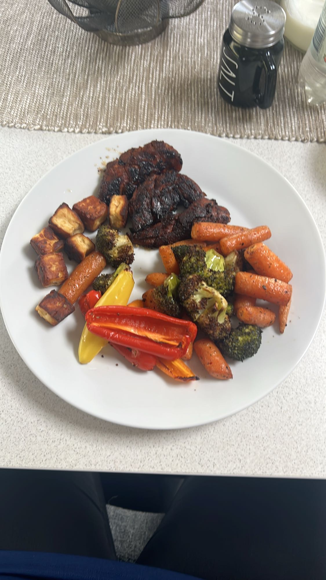 Grillad kyckling med grönsaker