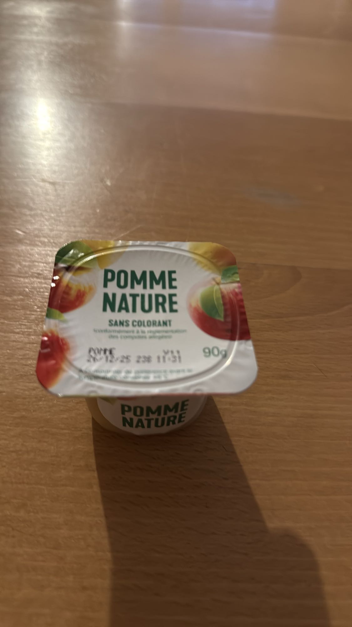 Compote pomme nature