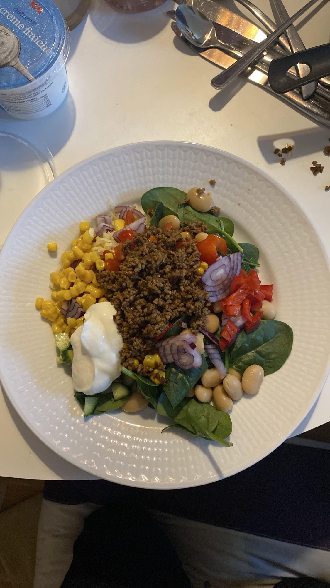 Tacosallad med köttfärs